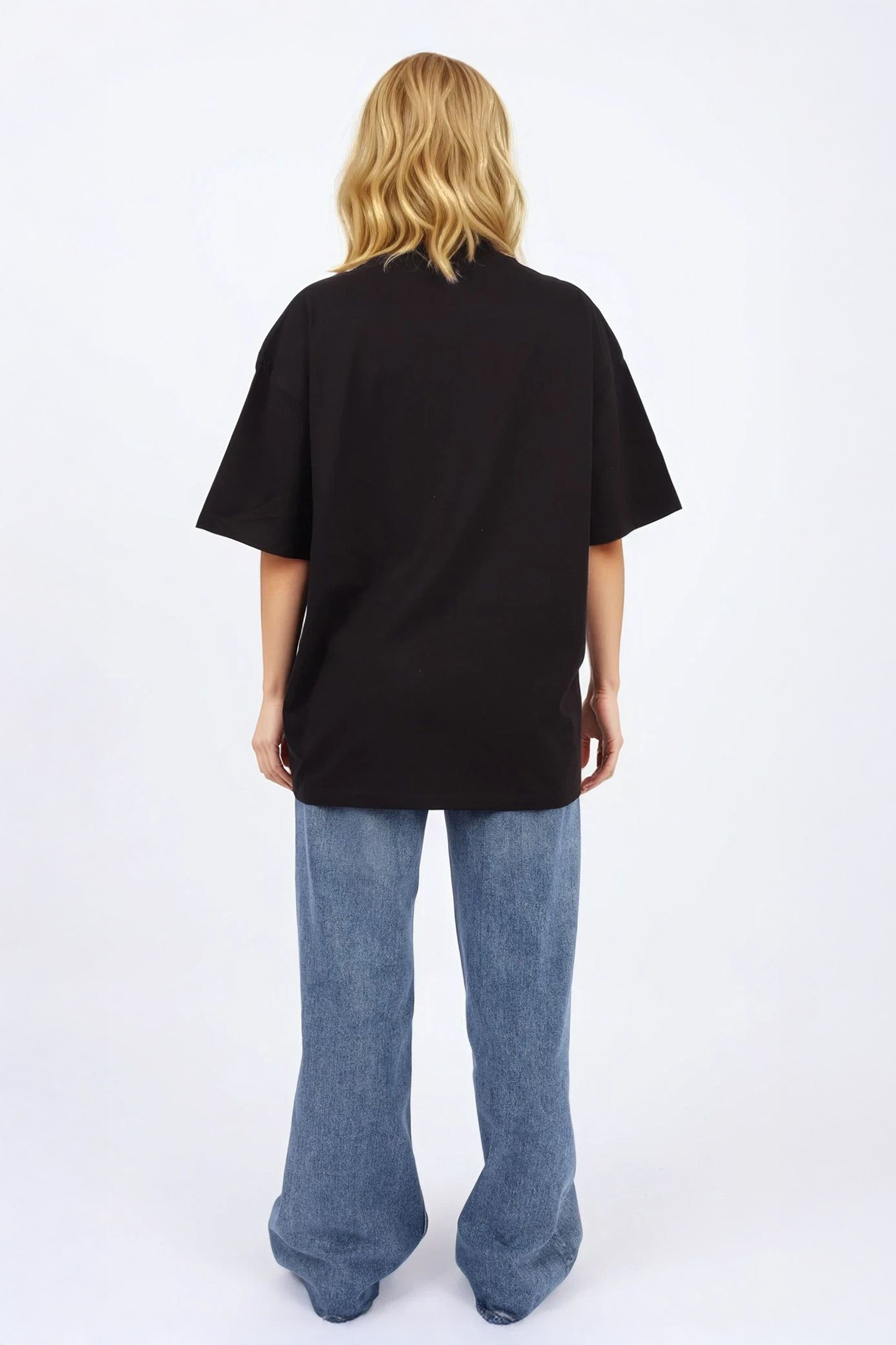 220GSM Oversized T-Shirt in Leopard NYC Print