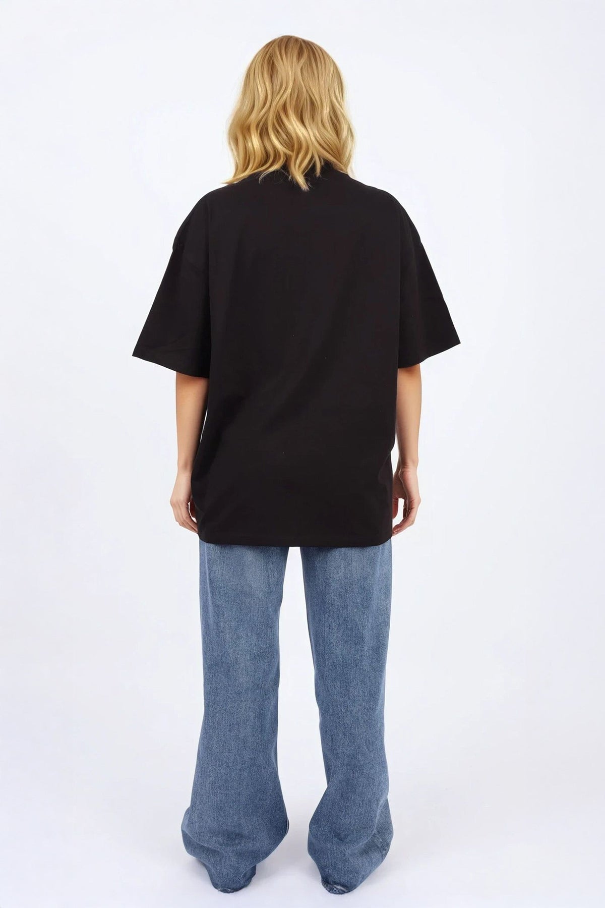 220GSM Oversized T-Shirt in Leopard NYC Print