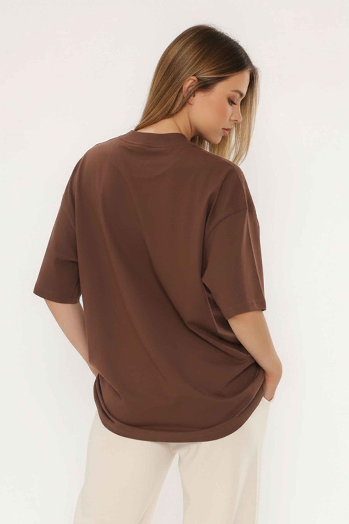 220GSM Oversized T-Shirt in Small But Furious Cat Print