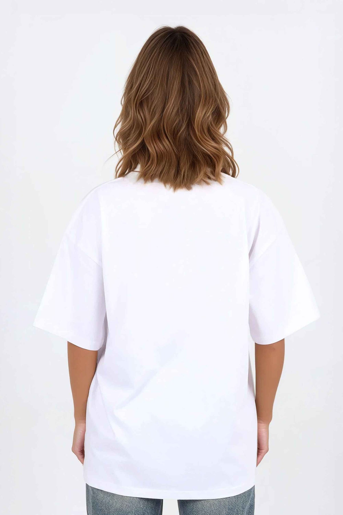 220GSM Oversized T-Shirt in Raccoon Line Art Print