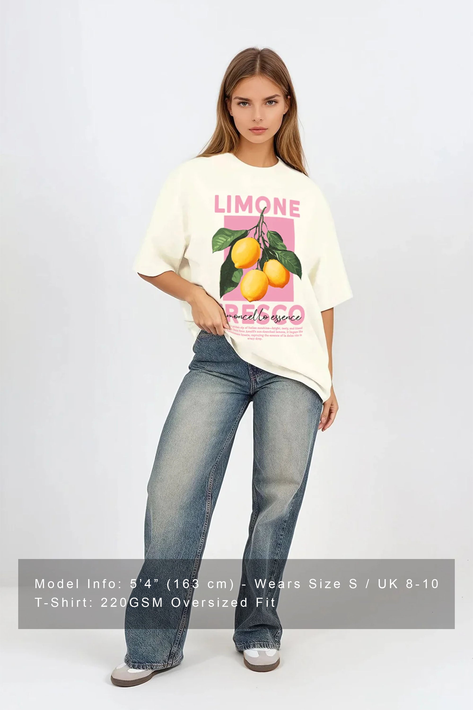 Oversized T-Shirt In Limone Fresco Print (Custom Pack)