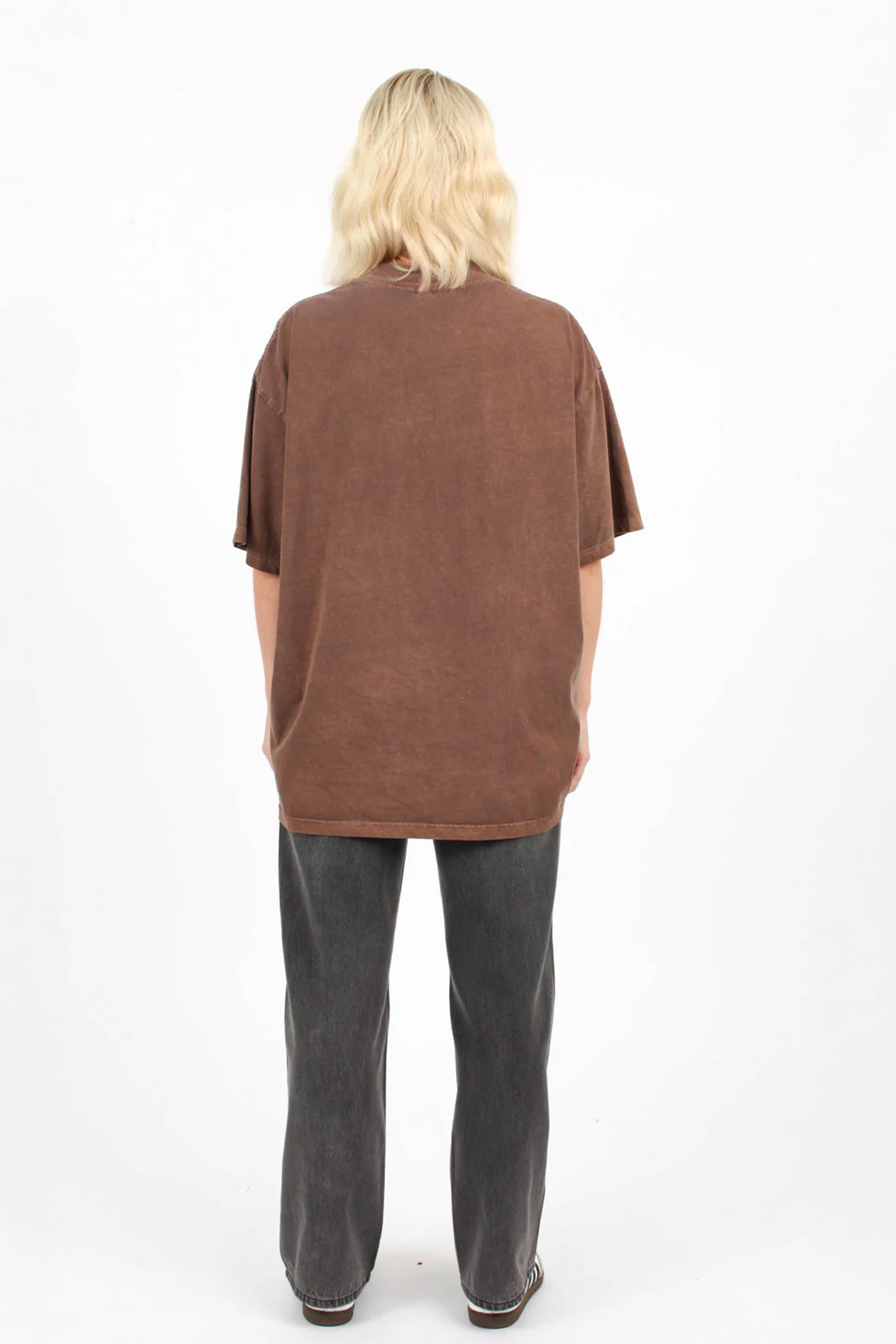 220GSM Oversized Acid Washed T-Shirt In OC logo Print