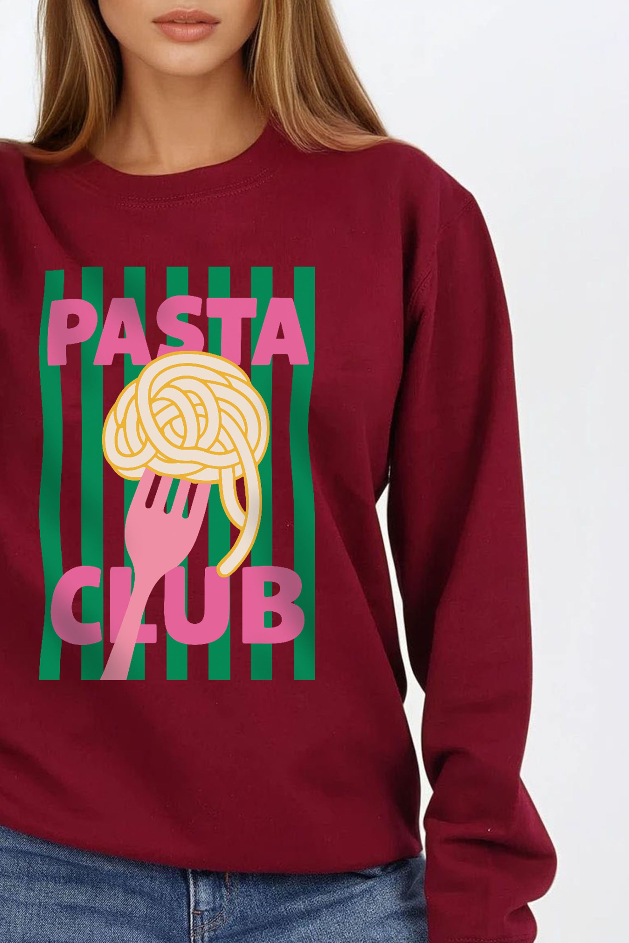 Pasta Club Printed Sweatshirt