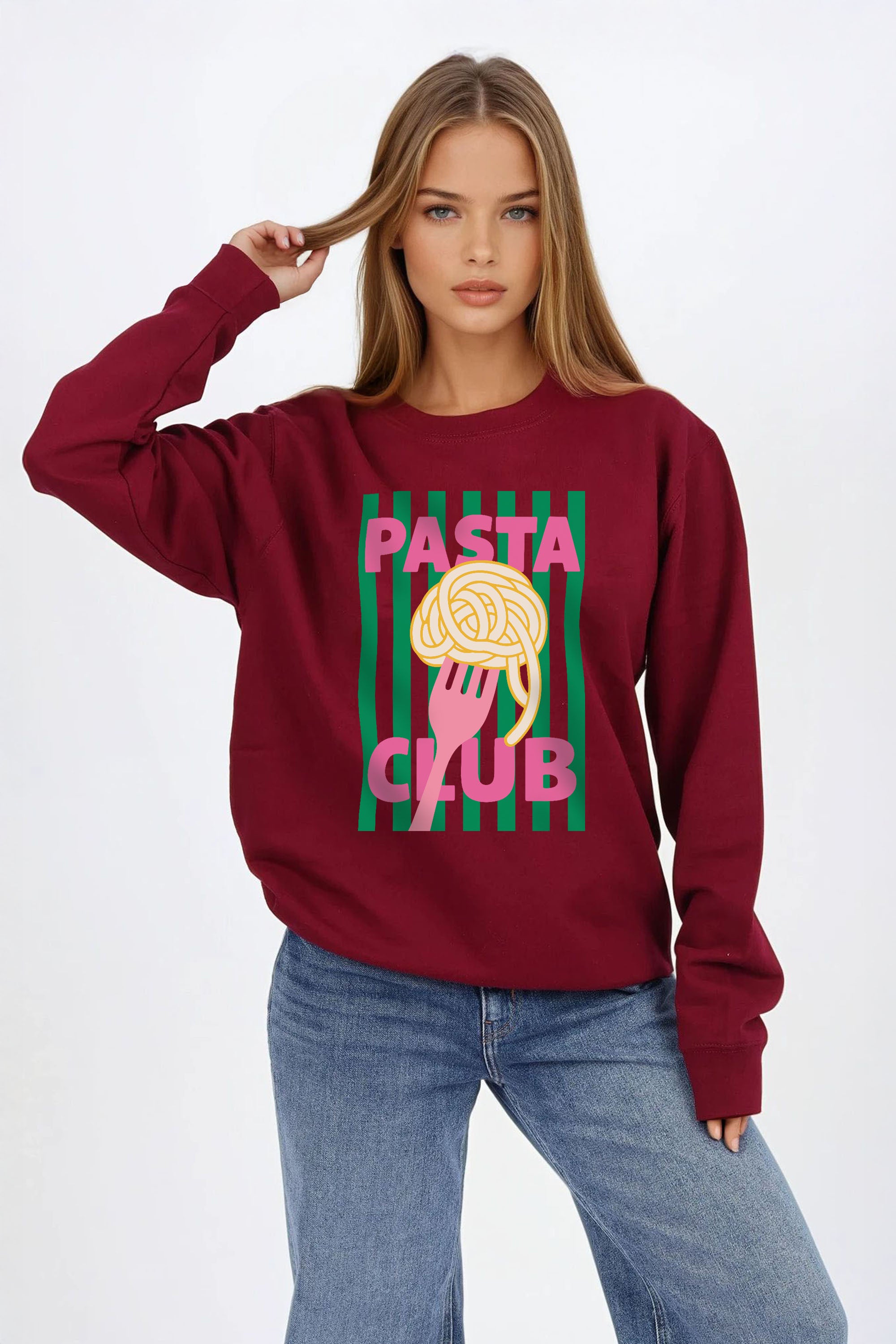 Pasta Club Printed Sweatshirt
