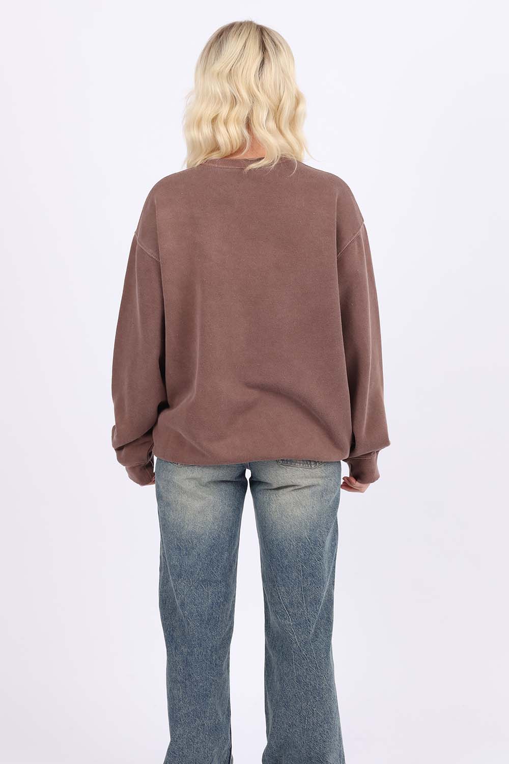 Overdye Embroidered Baked With Holiday Spirit Sweatshirts| Christmas Jumper