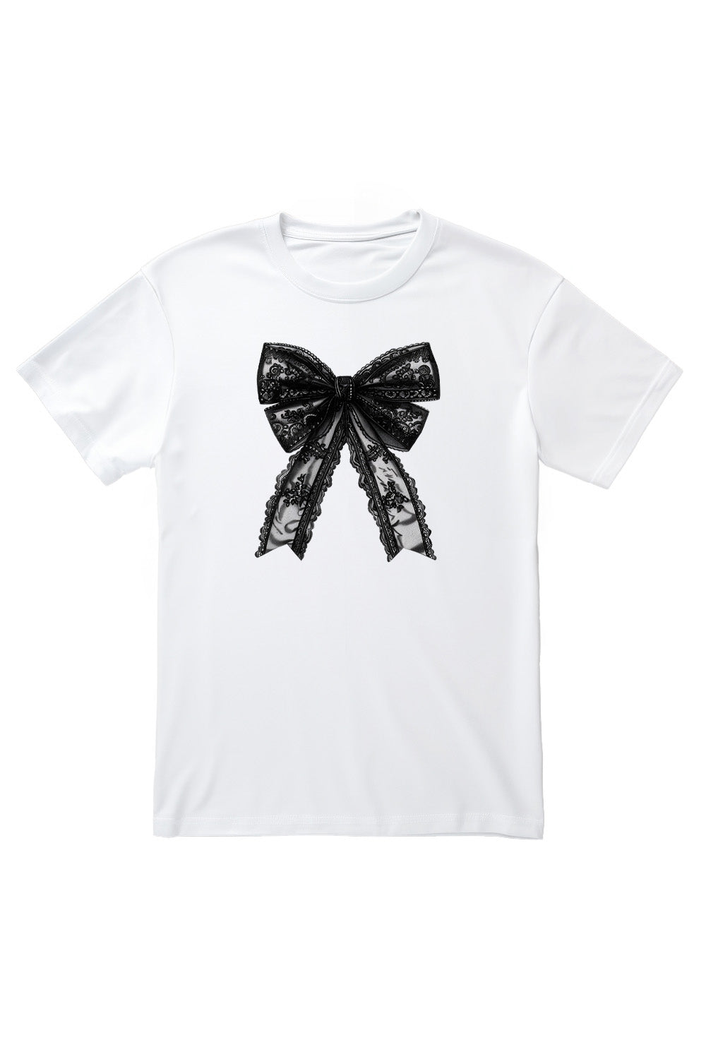 Lace Bow Printed T-Shirt