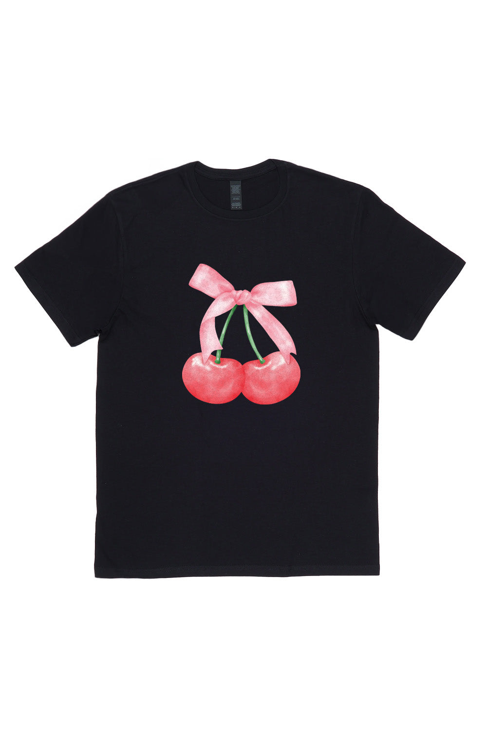 Twin Cherries T-Shirt in Black (Custom Packs)