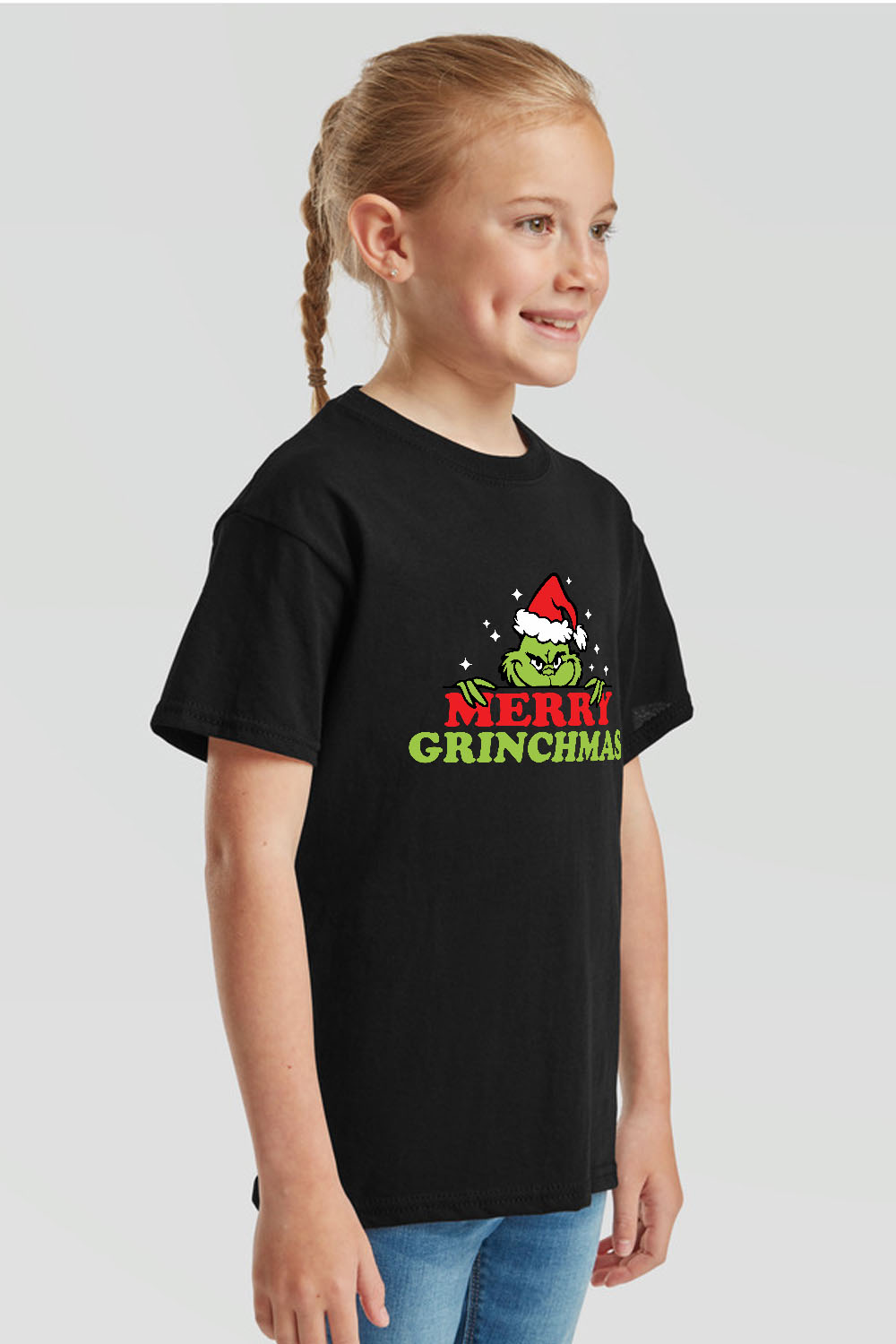Kids Merry Grinchmas Christmas T-Shirt ( Pack of 5)
