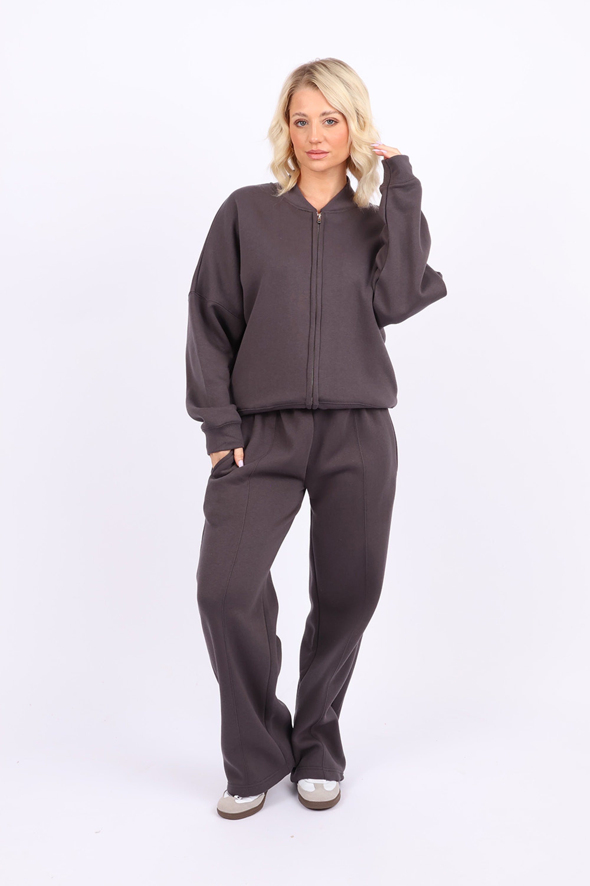 Bomber Style Fleece Zipper Co-ord Set (Pack of 6 Sets)