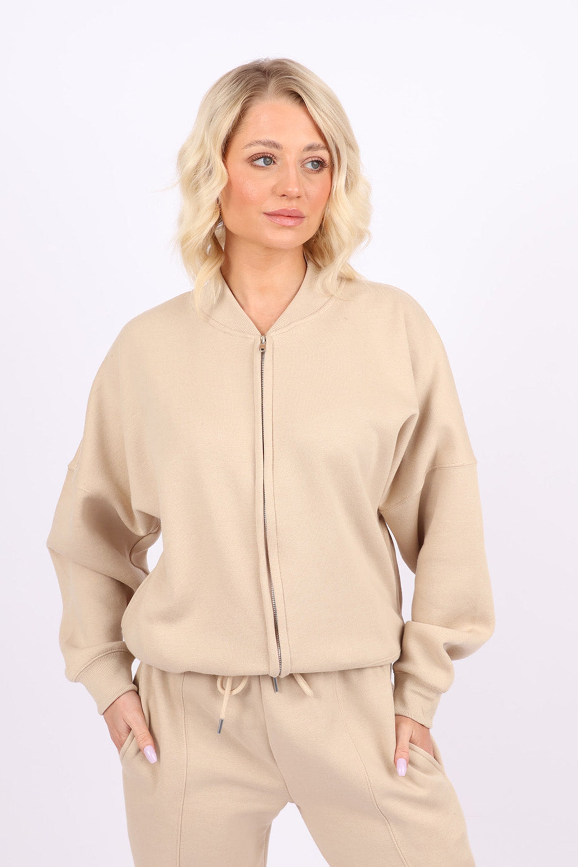 Bomber Style Fleece Zipper Co-ord Set (Pack of 5 Sets)