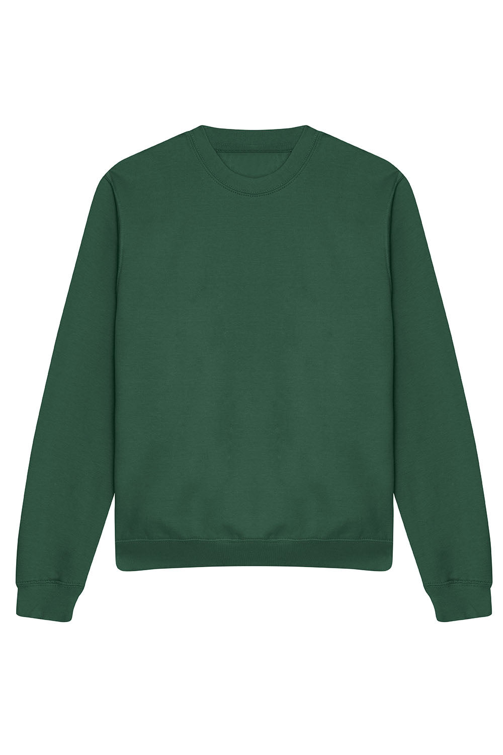 Plain Sweatshirt In Bottle Green (Single)