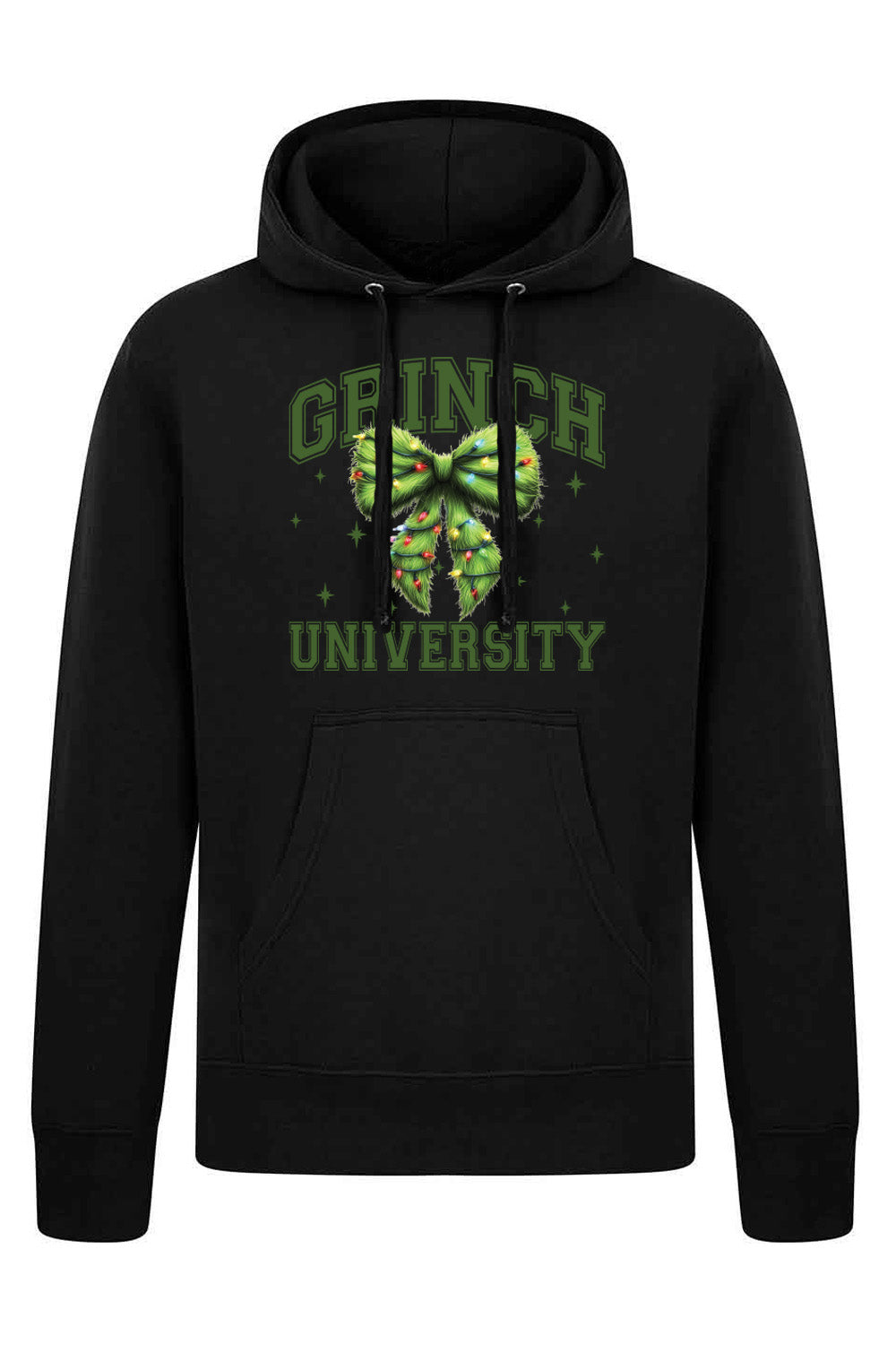 Grinch University Christmas Printed Hoodie