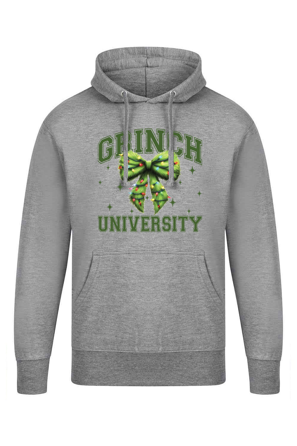 Grinch University Christmas Printed Hoodie