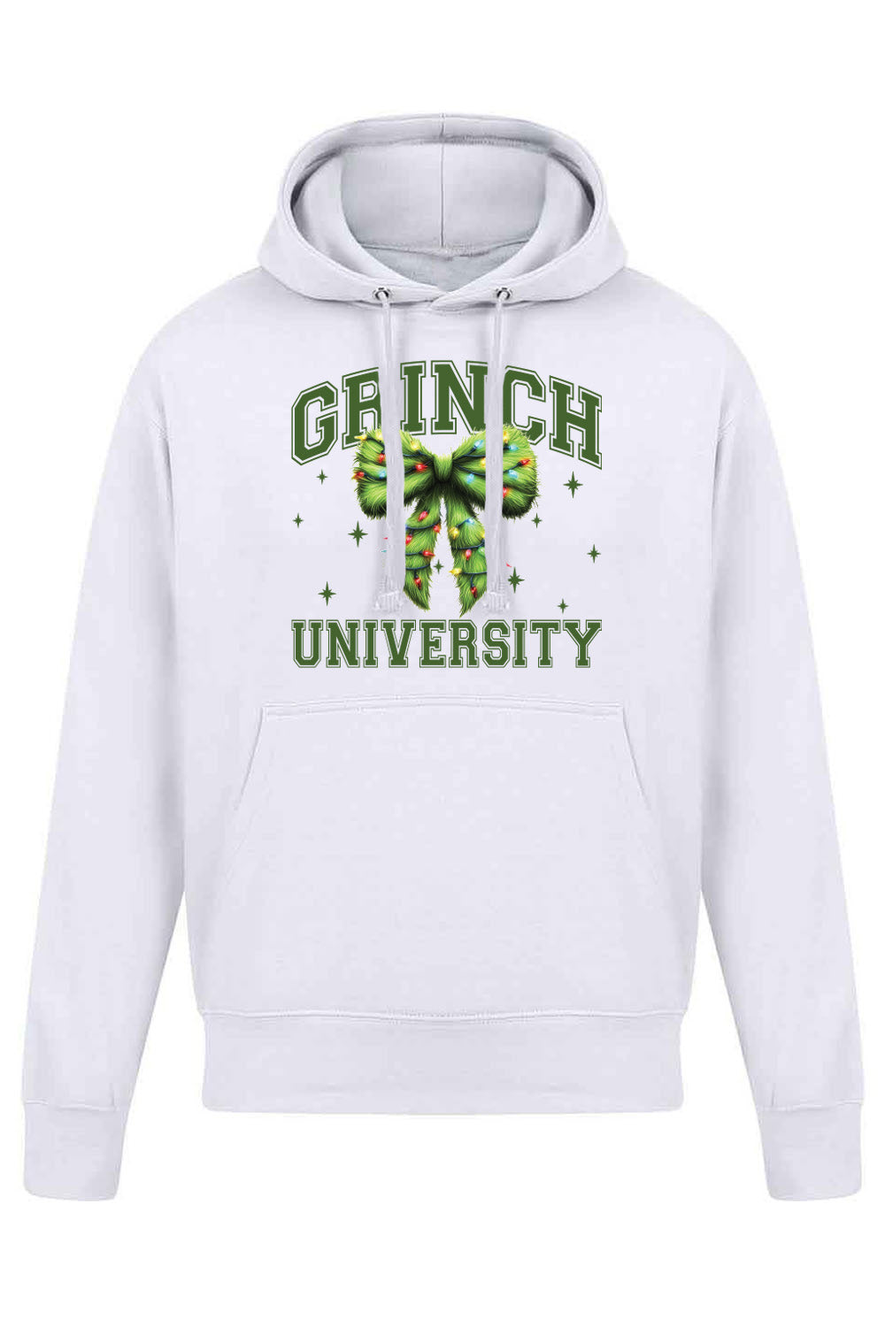 Grinch University Christmas Printed Hoodie