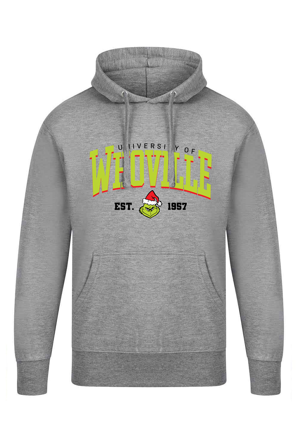 University of Whoville Printed Hoodie |Christmas Jumper (Pack of 6)