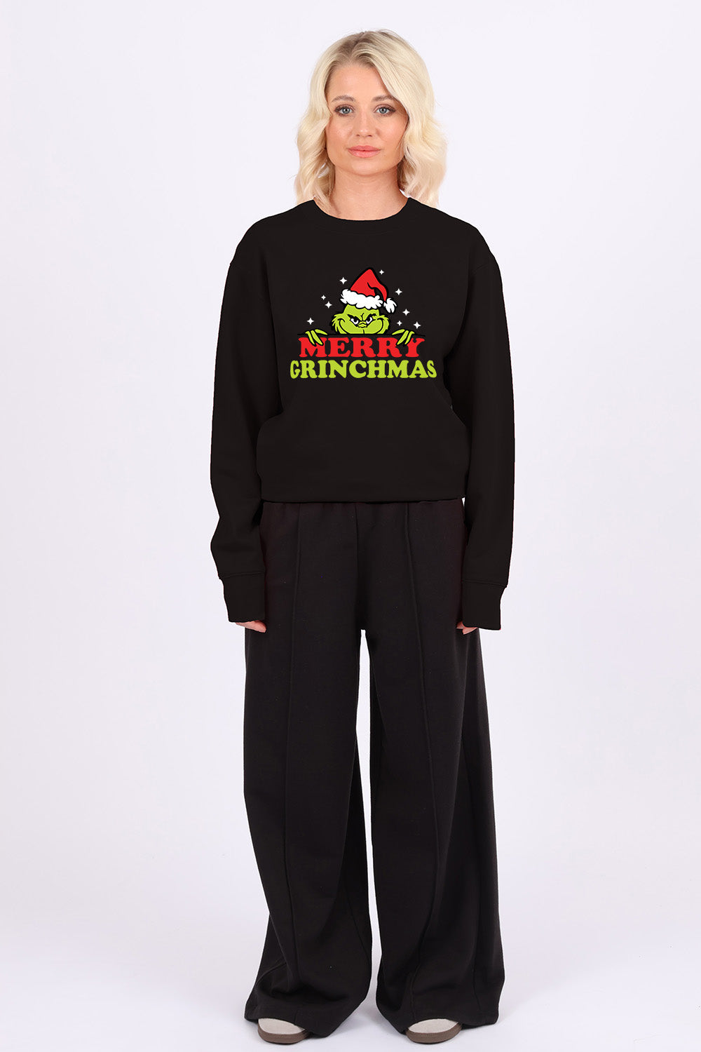 Grinch Christmas Fun Printed Sweatshirt | Christmas Jumper (Pack of 4)