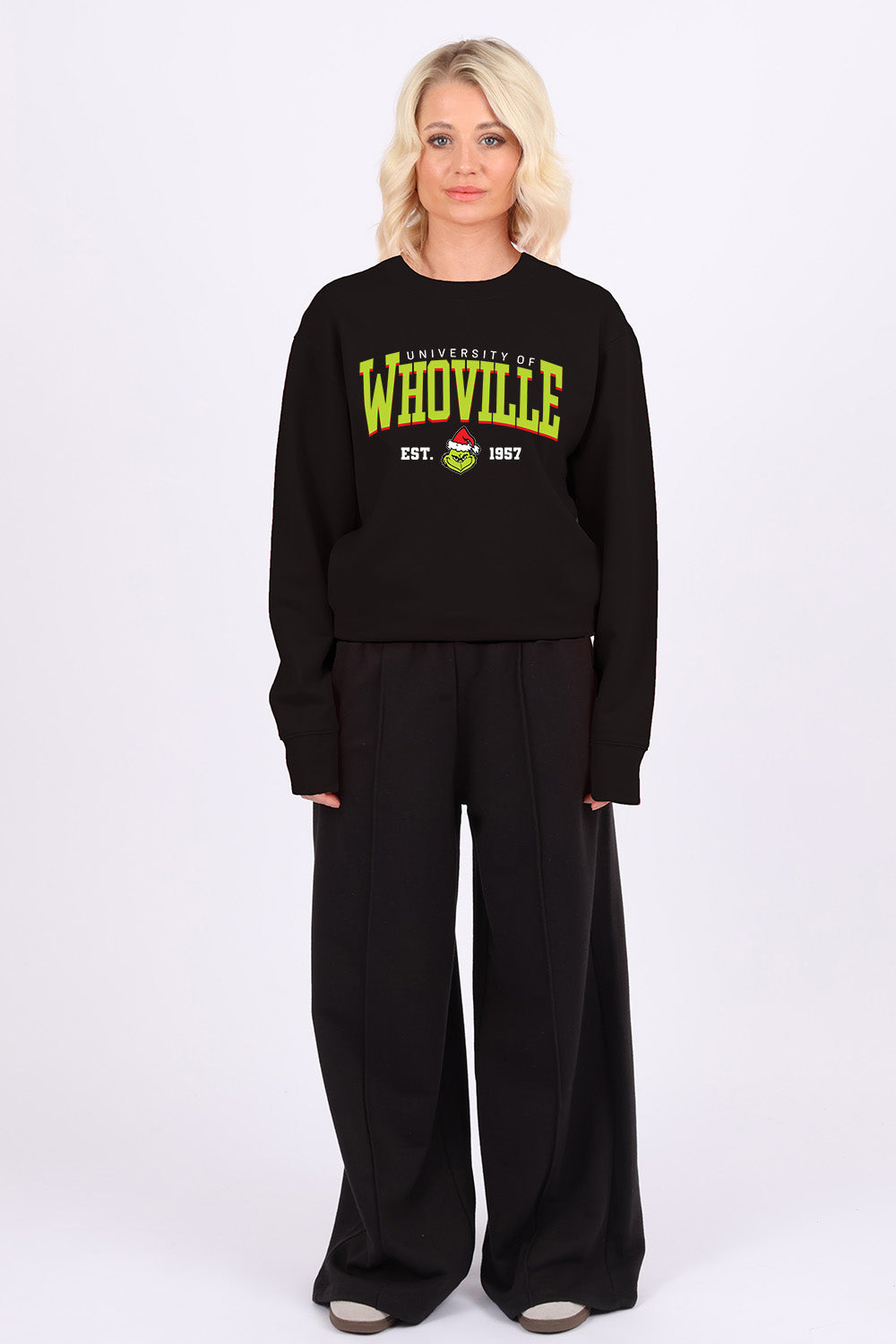 Whoville University Printed Sweatshirt | Christmas Jumper (Pack of 4)