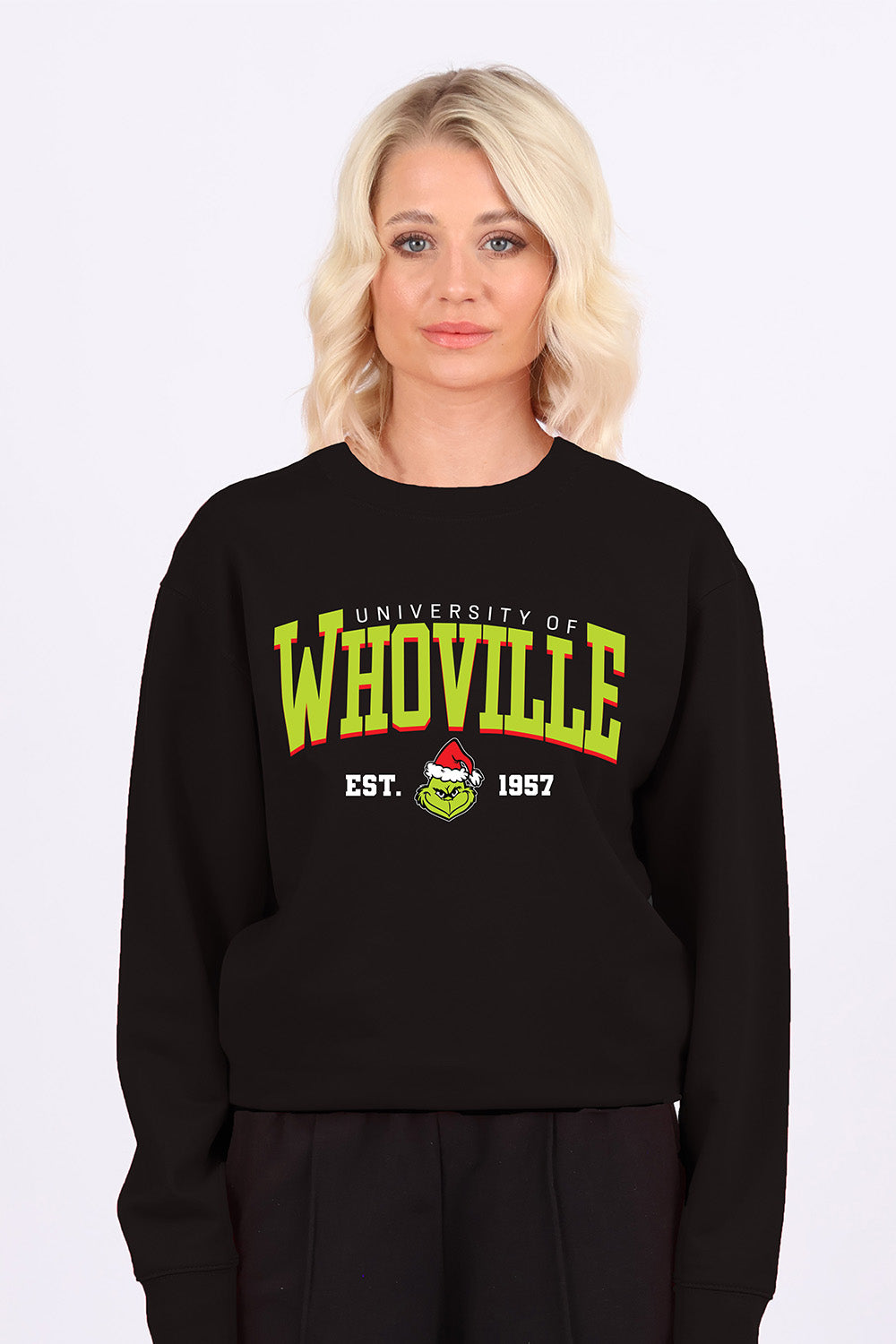 Whoville University Printed Sweatshirt | Christmas Jumper (Pack of 4)