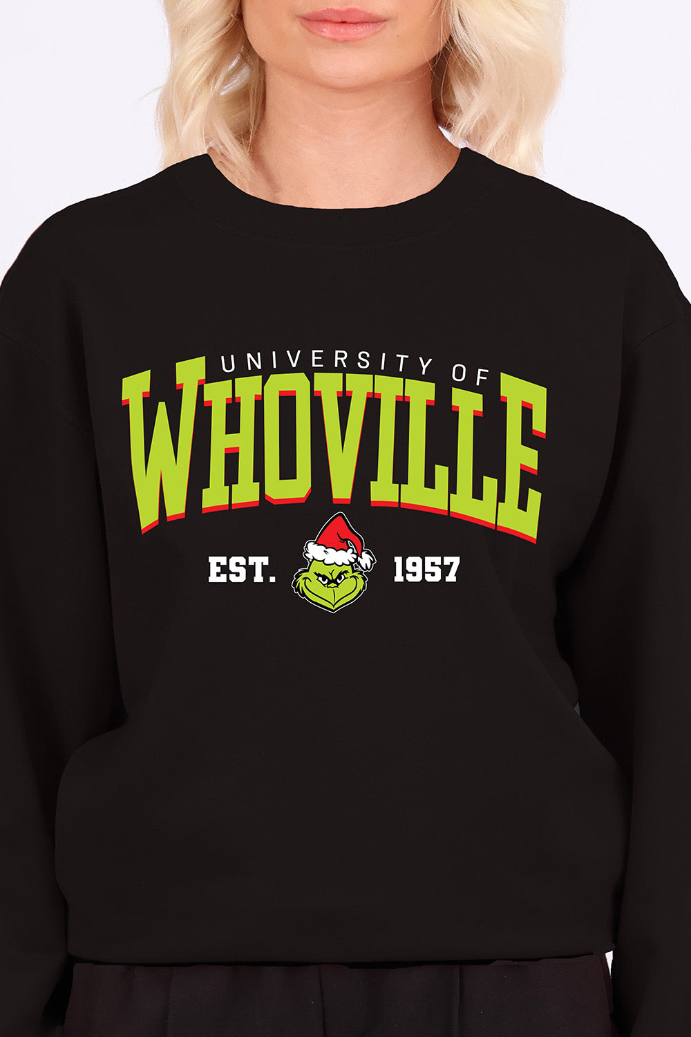 Whoville University Printed Sweatshirt | Christmas Jumper (Pack of 4)