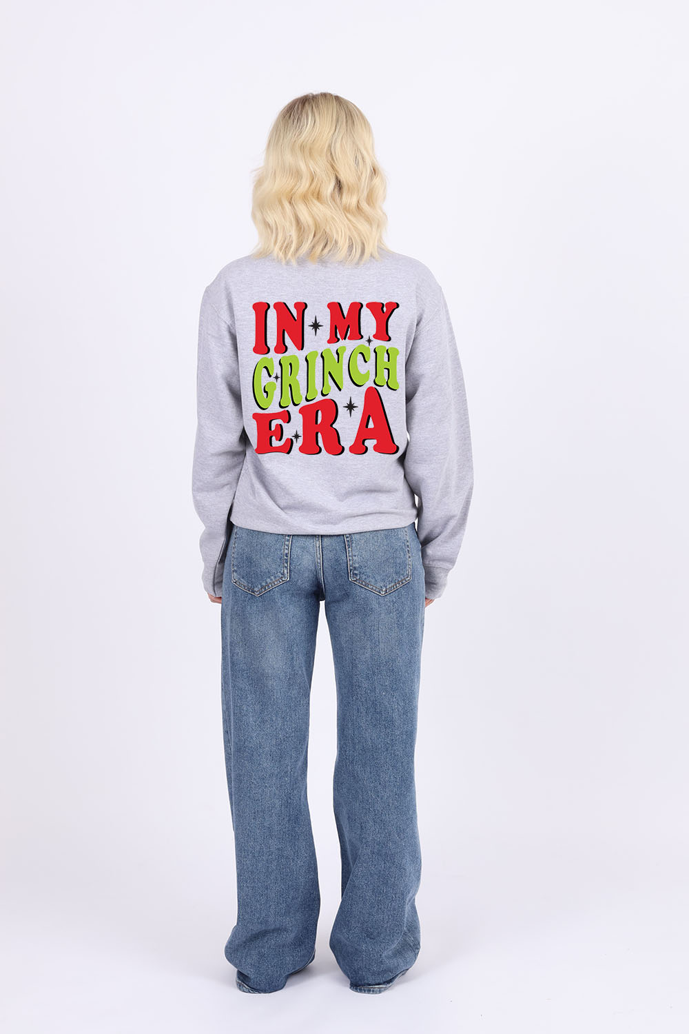 In My Grinch Era Printed Christmas Jumper (Pack of 4)