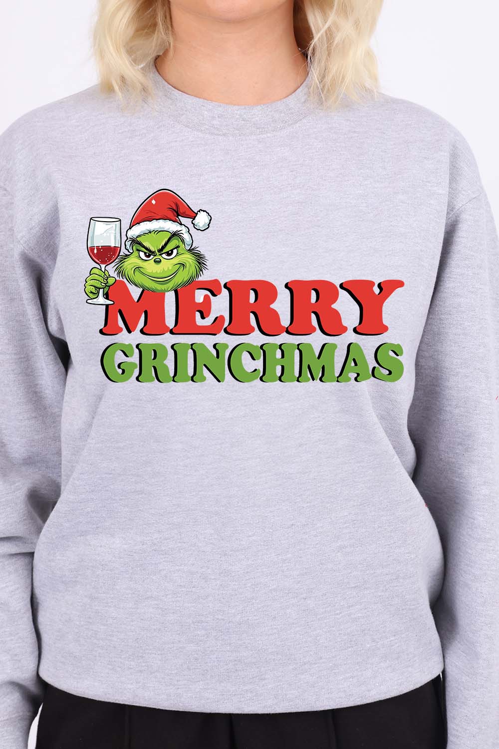 Merry Grinchmas Printed Christmas Jumper (Pack of 4)
