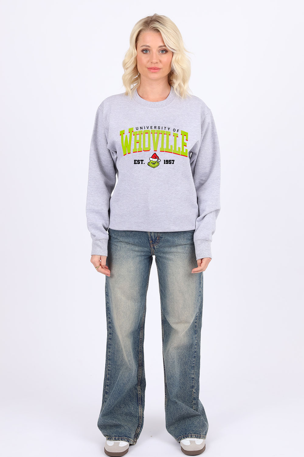 Whoville University Printed Sweatshirt | Christmas Jumper (Pack of 4)