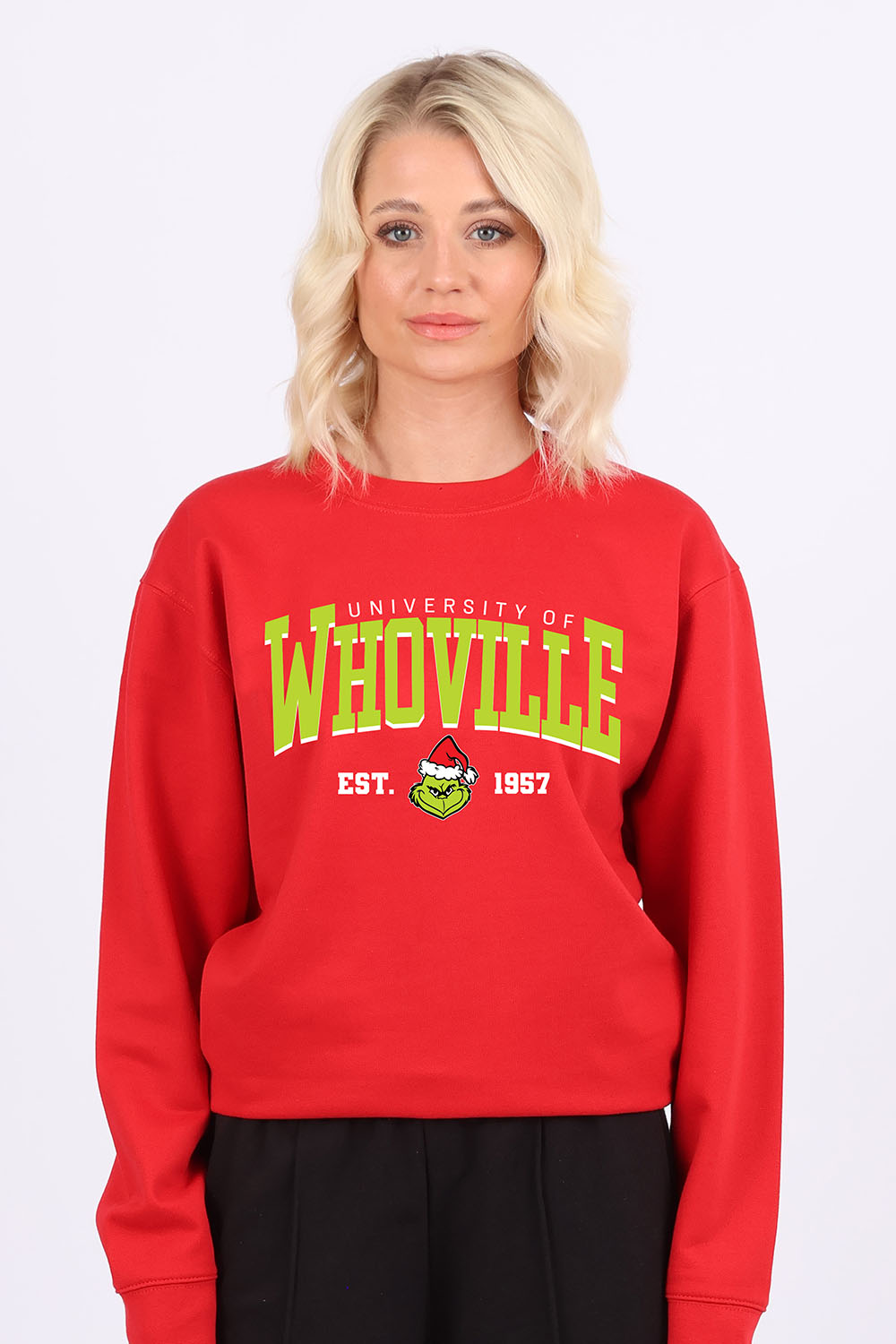 Whoville University Printed Sweatshirt | Christmas Jumper (Pack of 4)