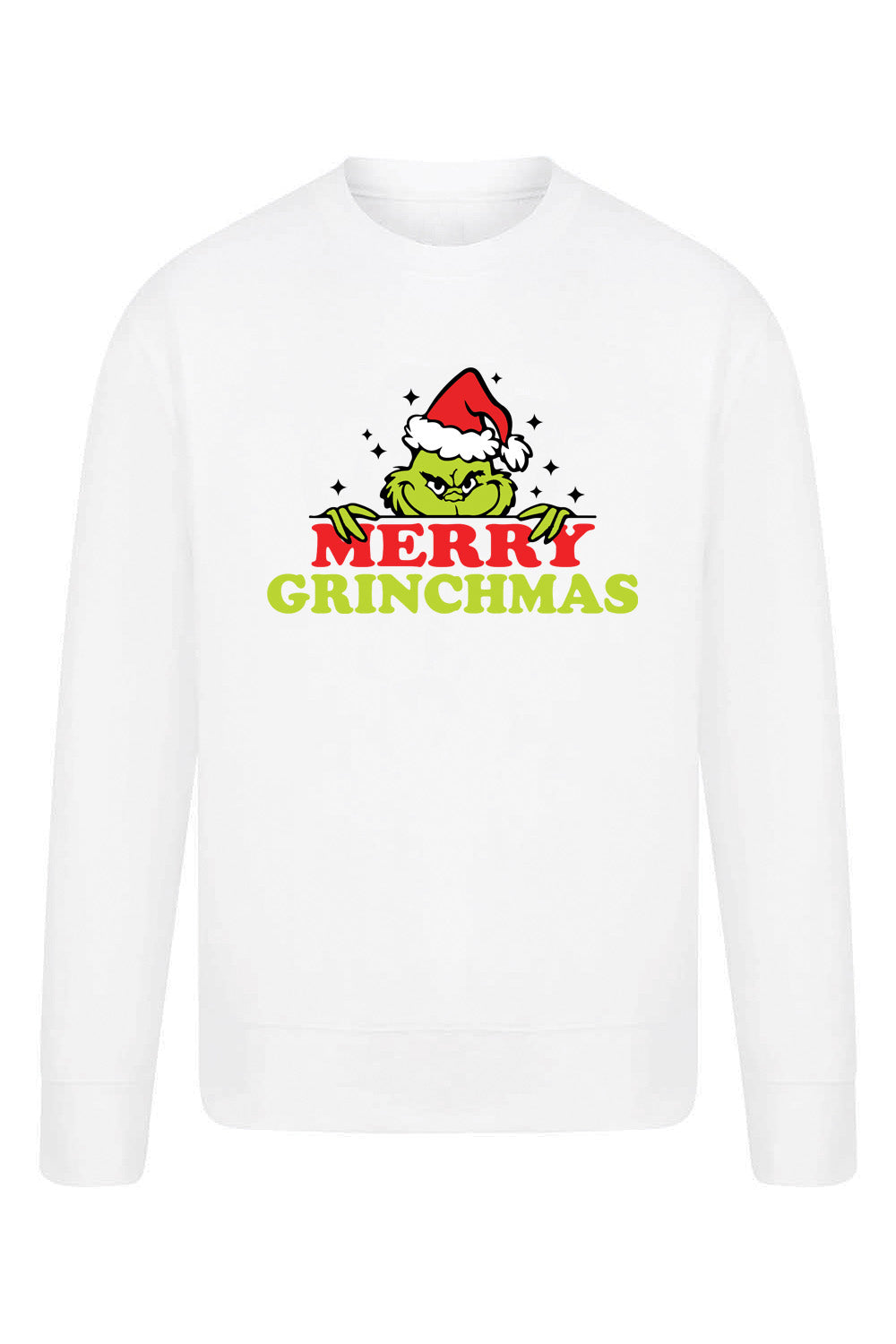 Grinch Christmas Fun Printed Sweatshirt | Christmas Jumper (Pack of 4)