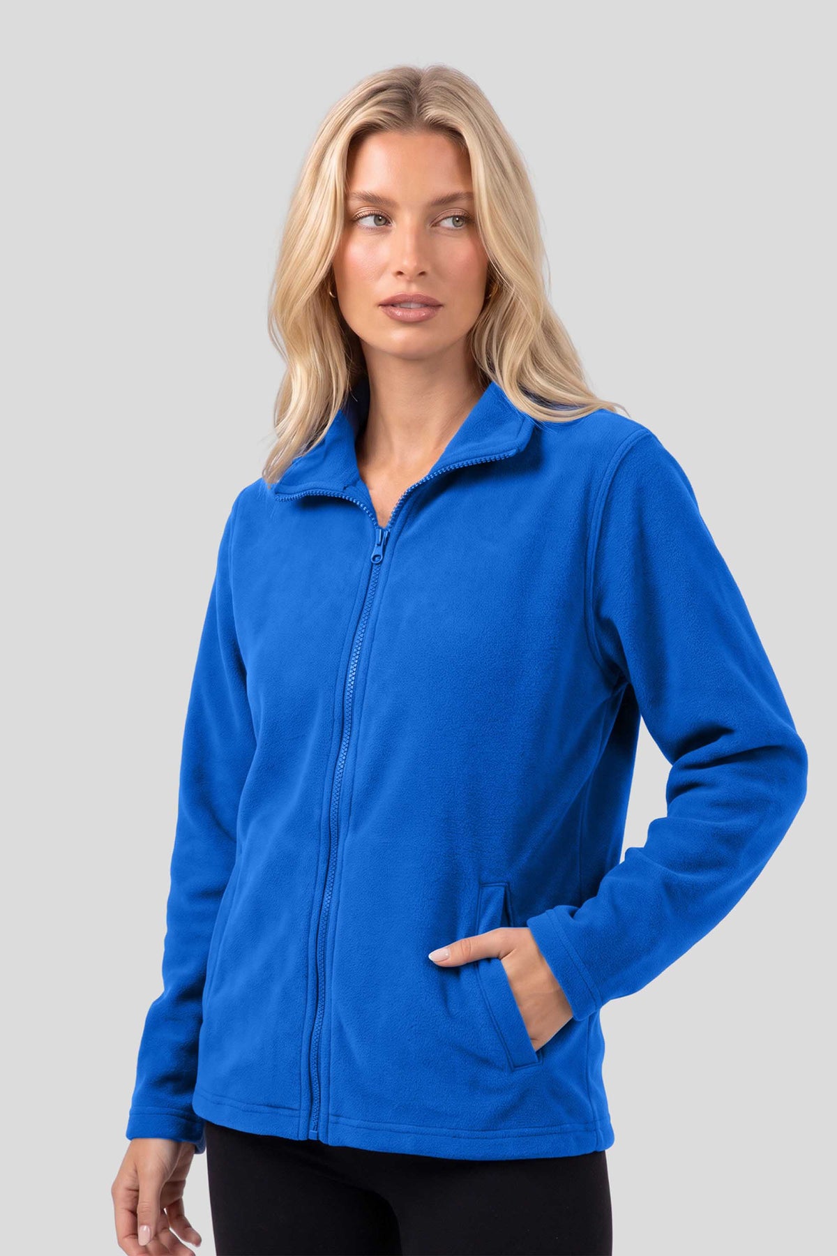 300GSM Ladies Classic Micro Fleece Full Zip Jacket