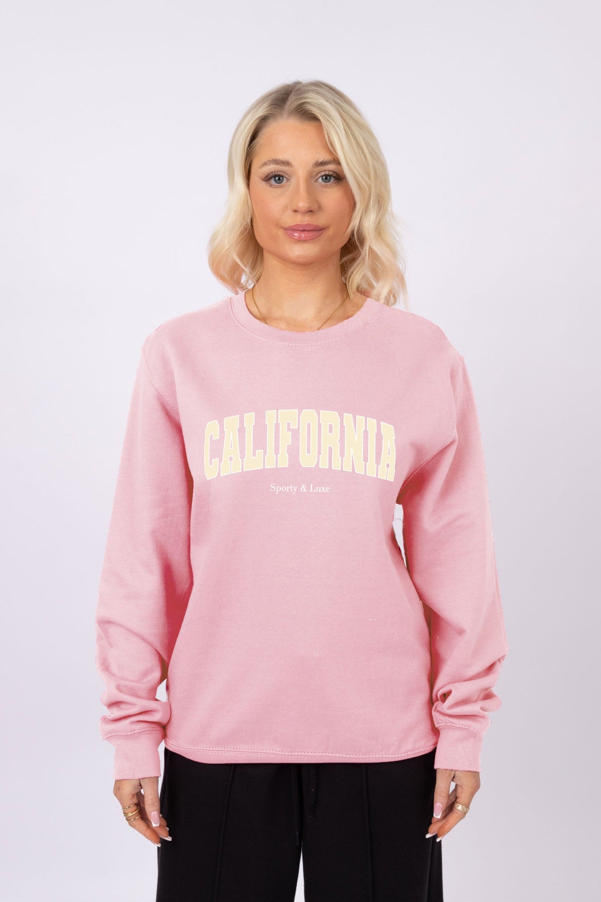 California Sporty and Luxe Printed Sweatshirt