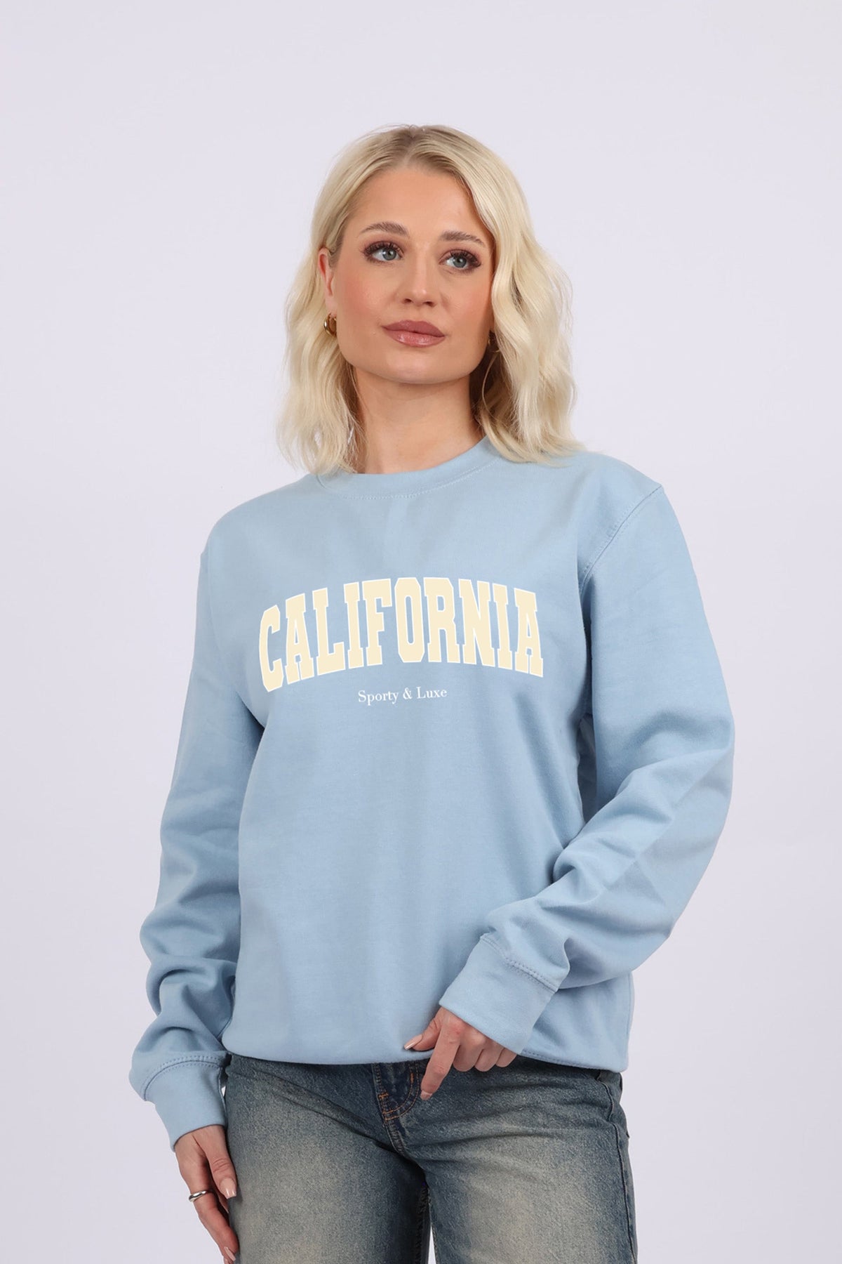 California Sporty and Luxe Printed Sweatshirt