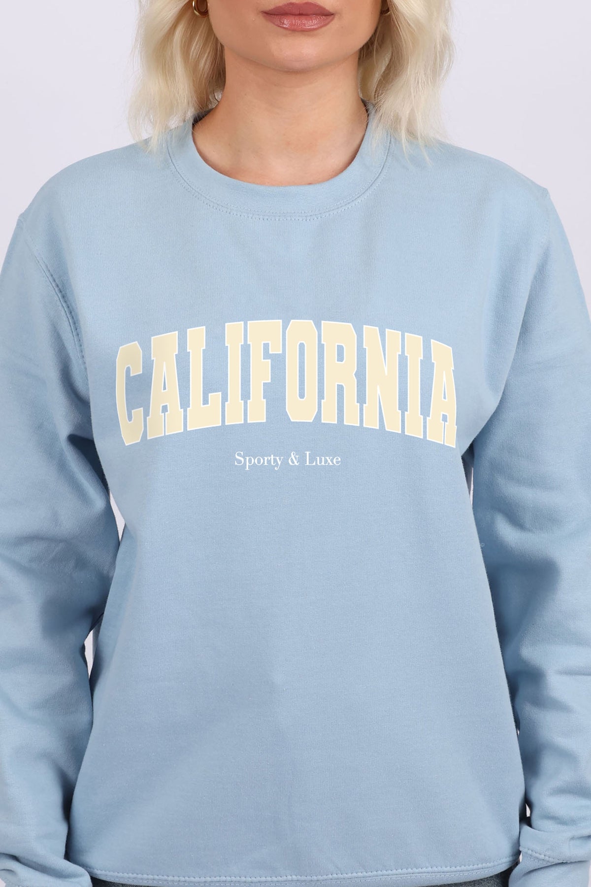 California Sporty and Luxe Printed Sweatshirt