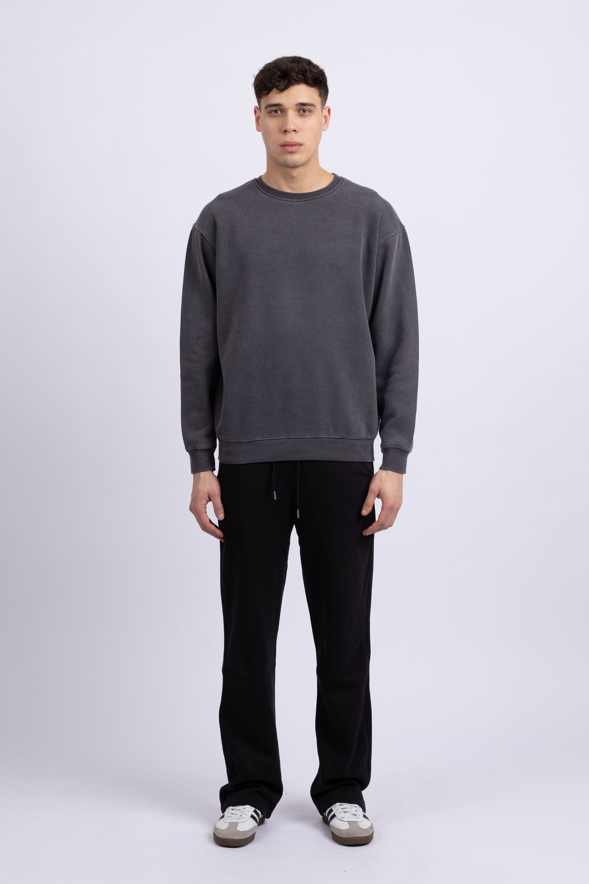 Unisex Acid Washed Plain Sweatshirt