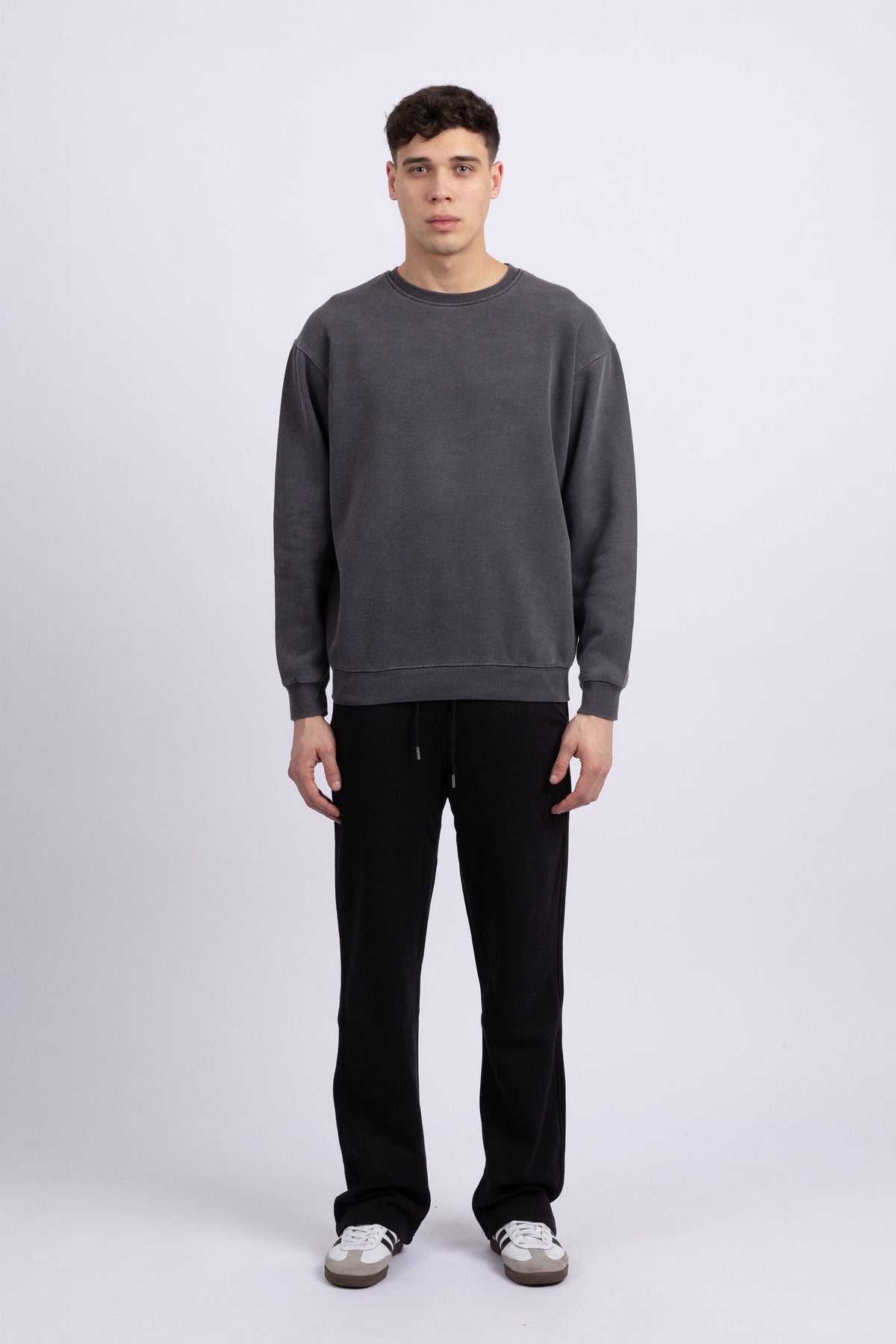 Unisex Acid Washed Plain Sweatshirt