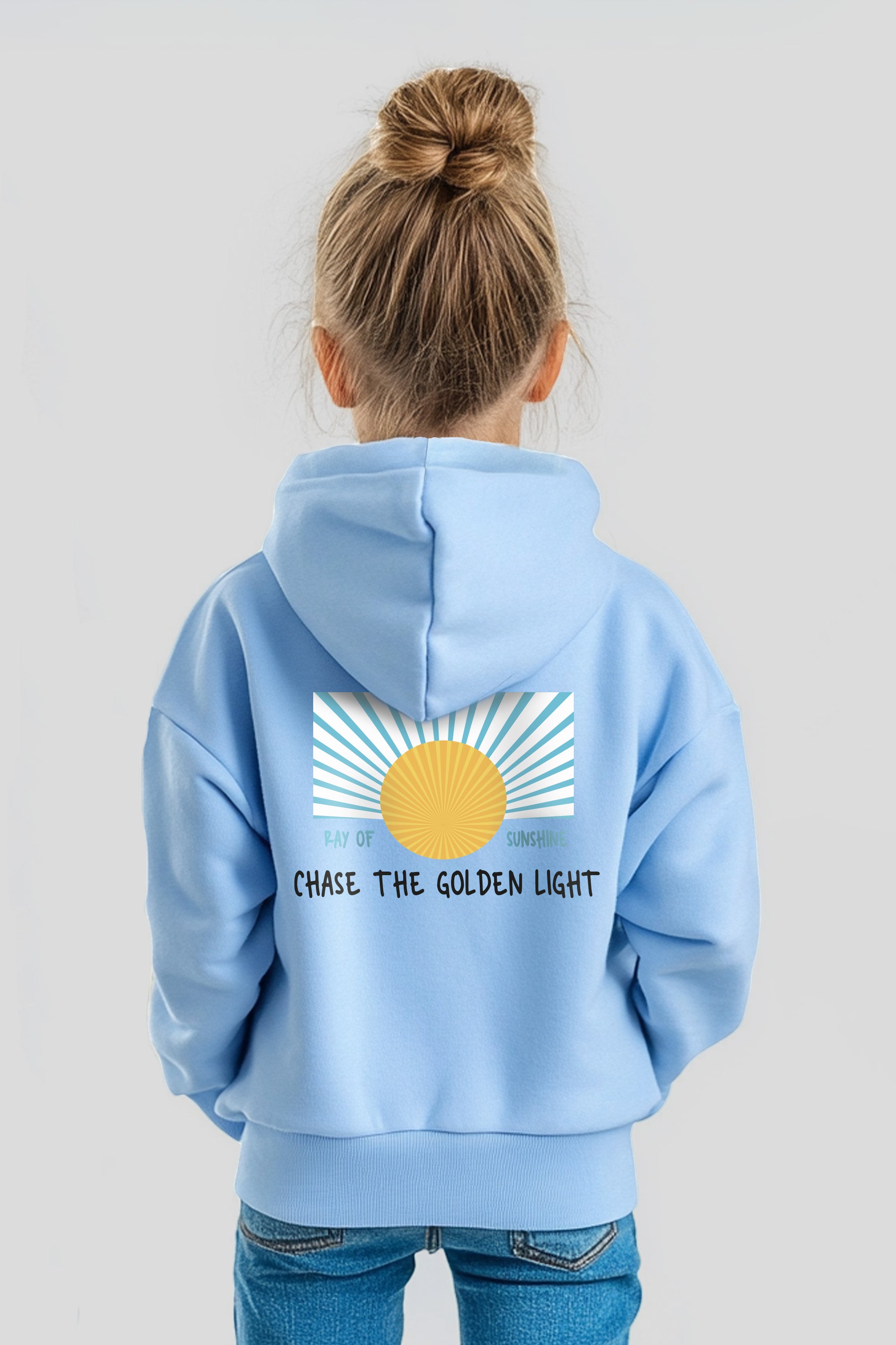 Kids Premium Chase The Golden Light Printed Hoodie (Pack of 5)