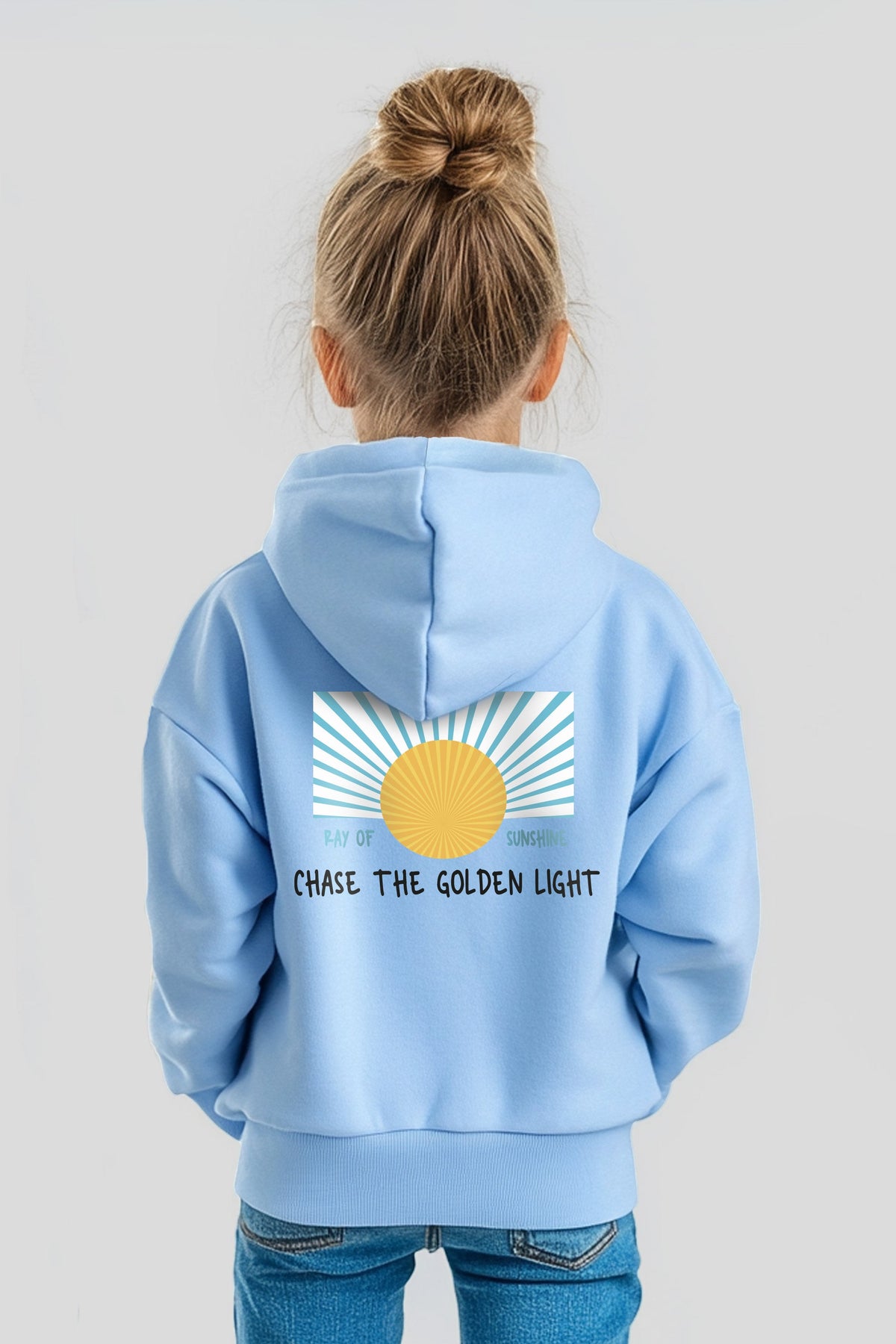Kids Premium Chase The Golden Light Printed Hoodie (Pack of 5)
