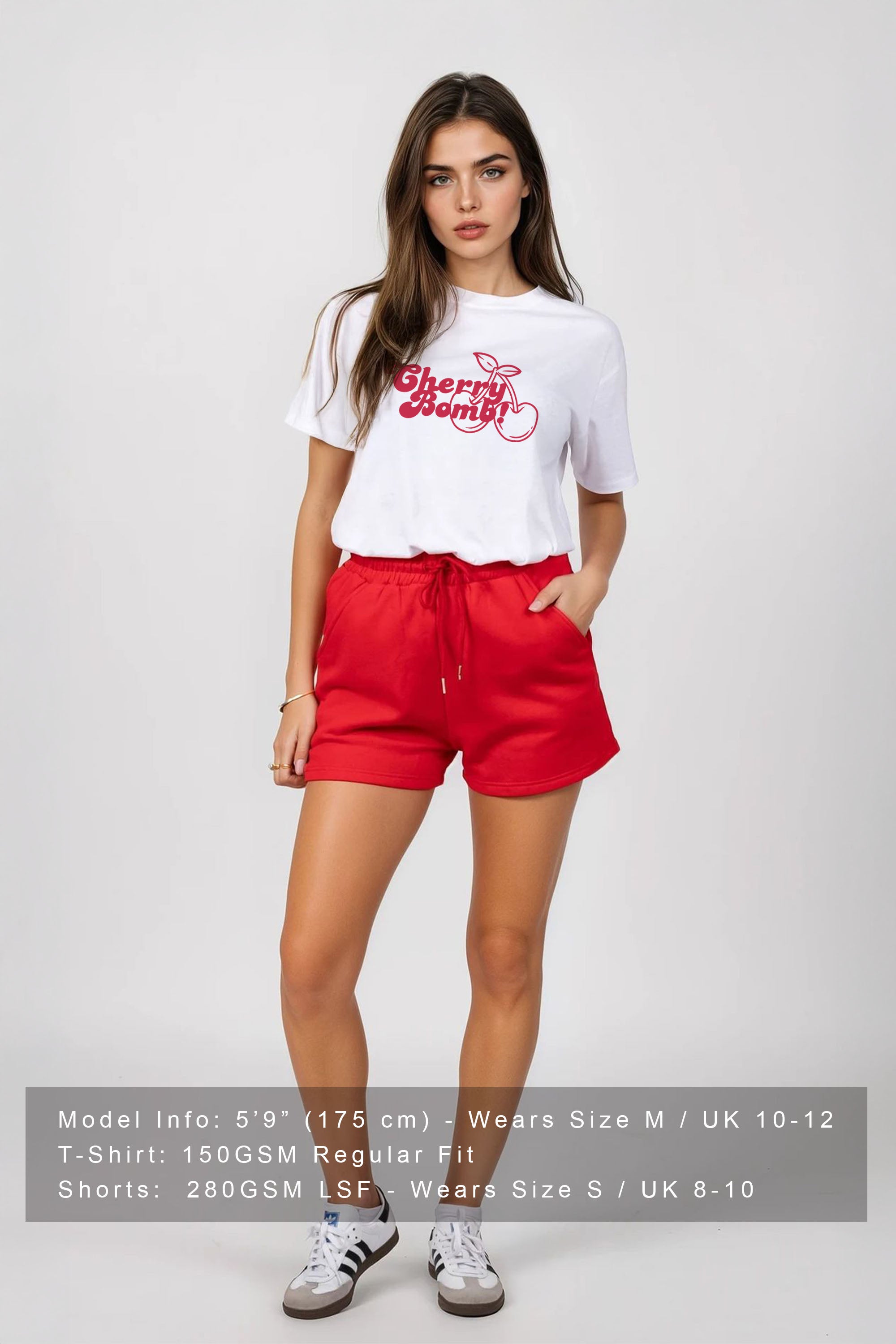Regular Fit T-Shirt & LSF Short Sets In Cherry Bomb Print (Pack of 4 sets)
