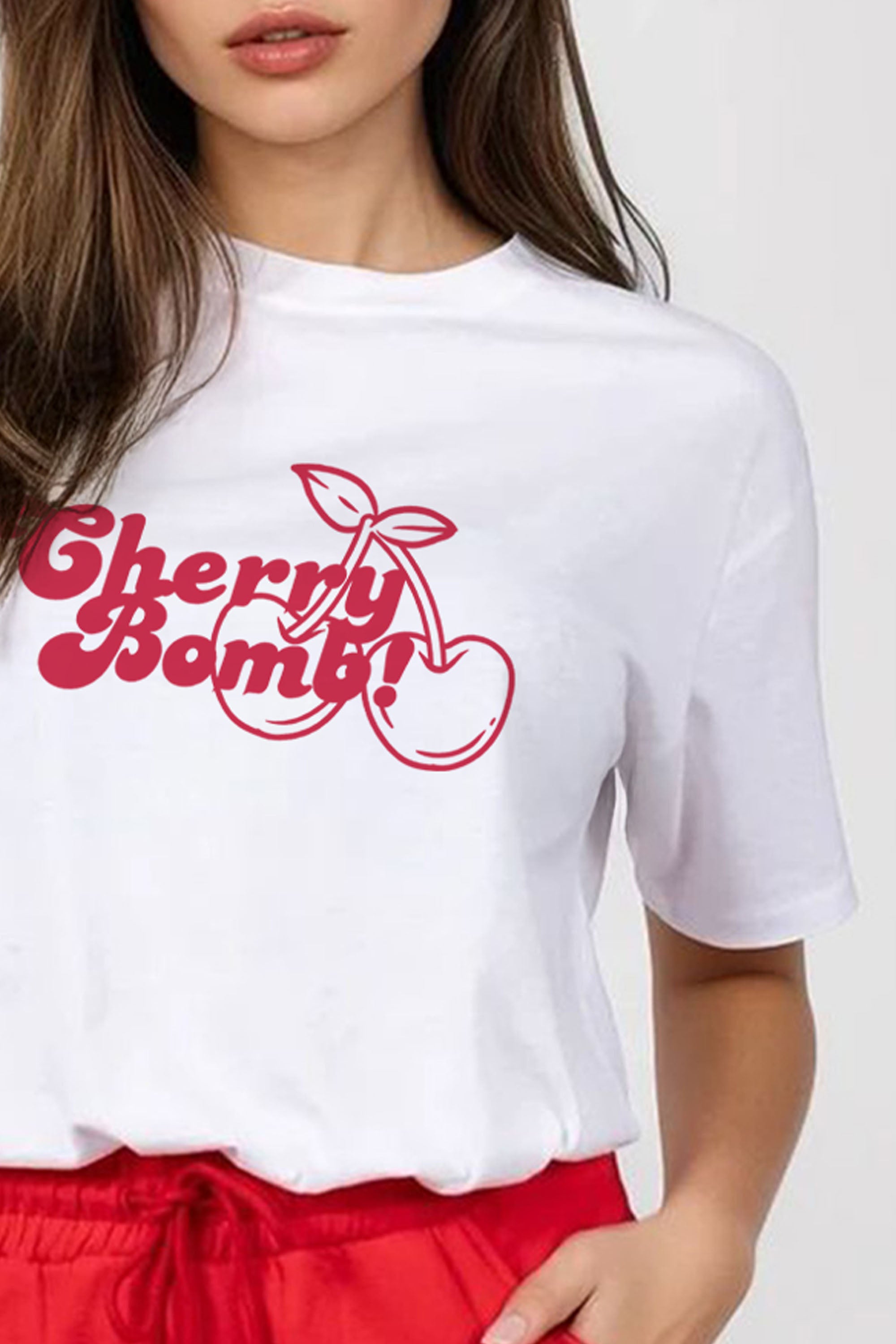 Regular Fit T-Shirt & LSF Short Sets In Cherry Bomb Print (Pack of 4 sets)