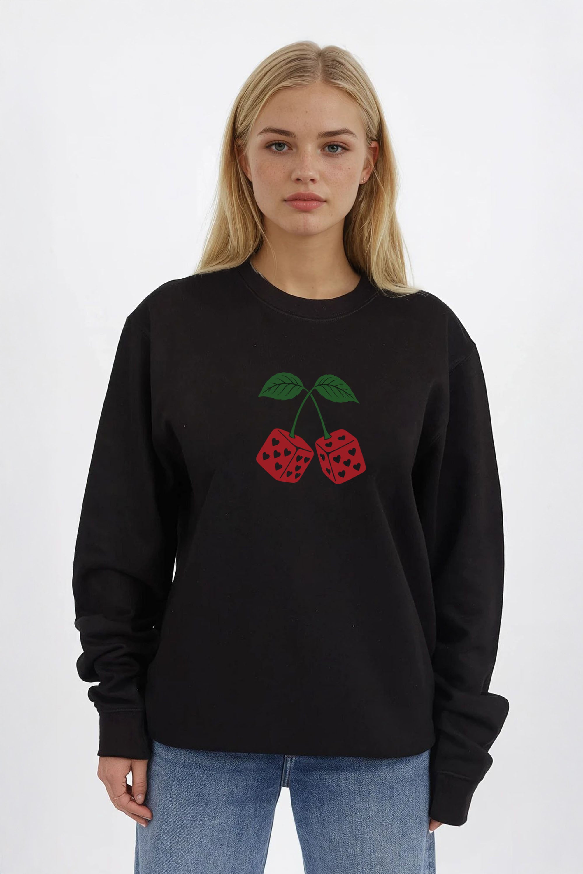 Cherry Dice Printed Sweatshirt
