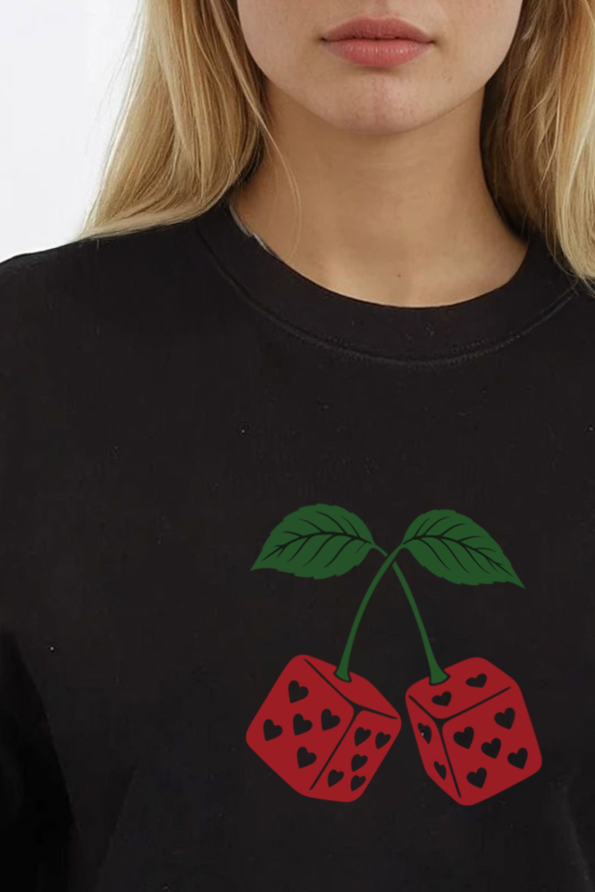 Cherry Dice Printed Sweatshirt