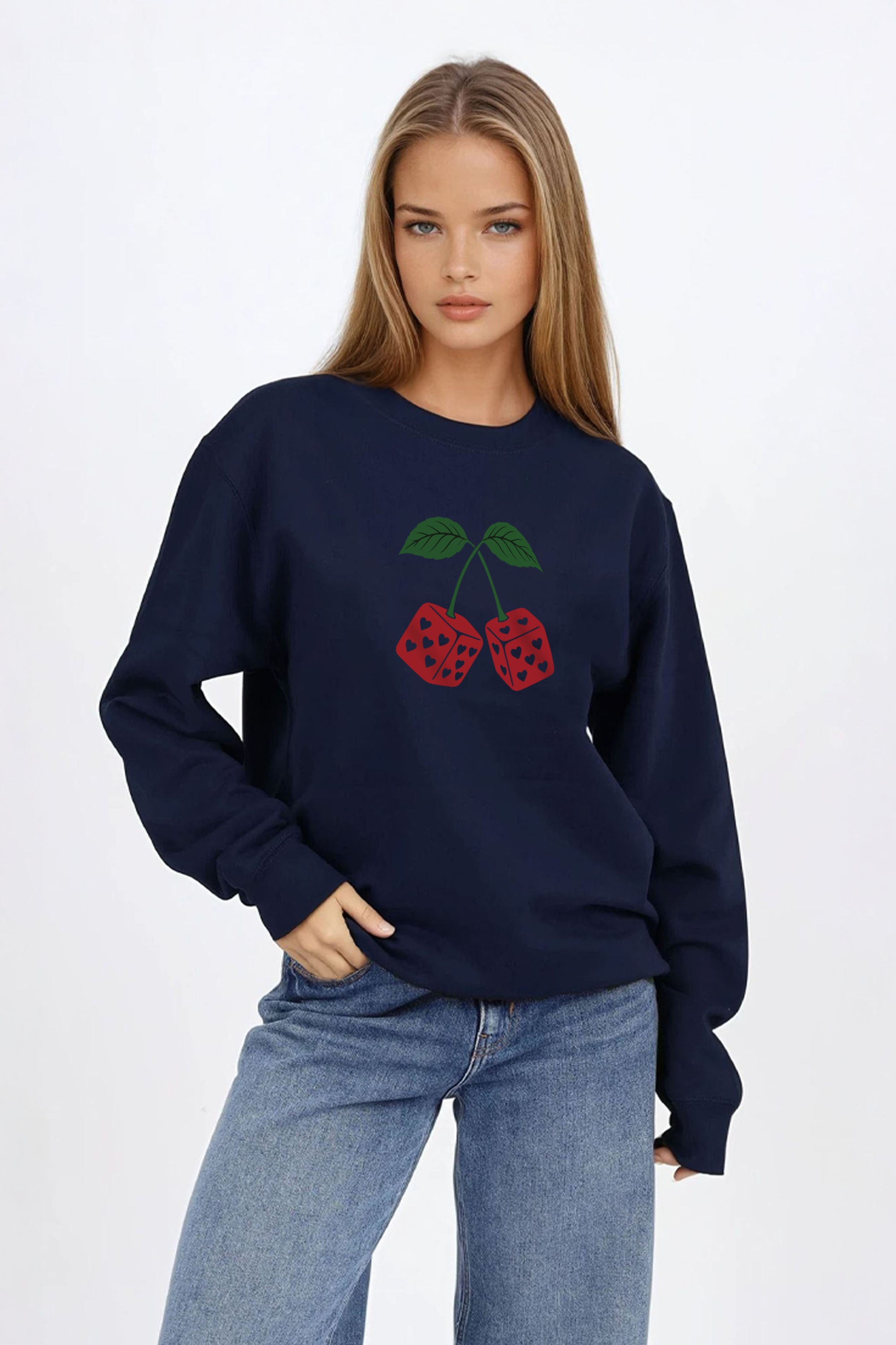 Cherry Dice Printed Sweatshirt