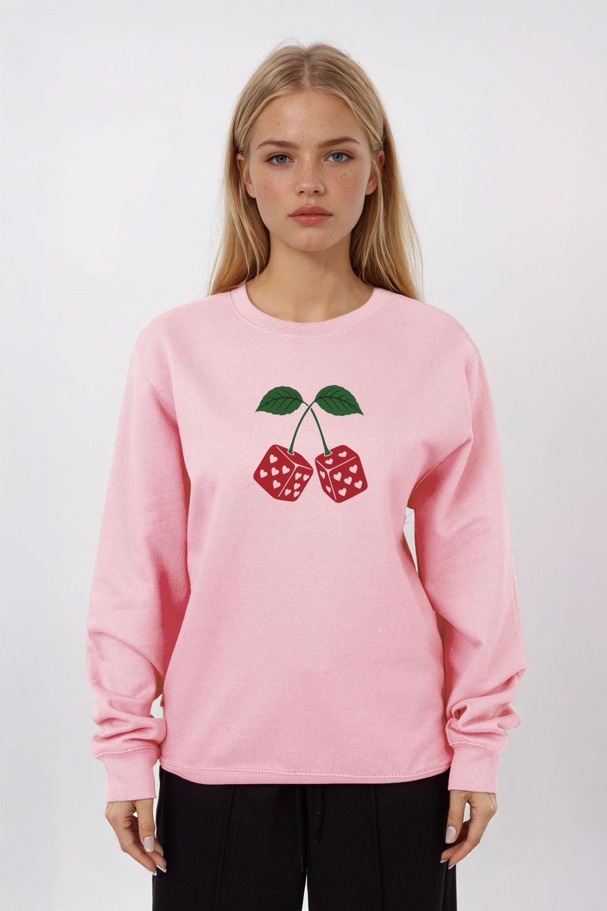 Cherry Dice Printed Sweatshirt