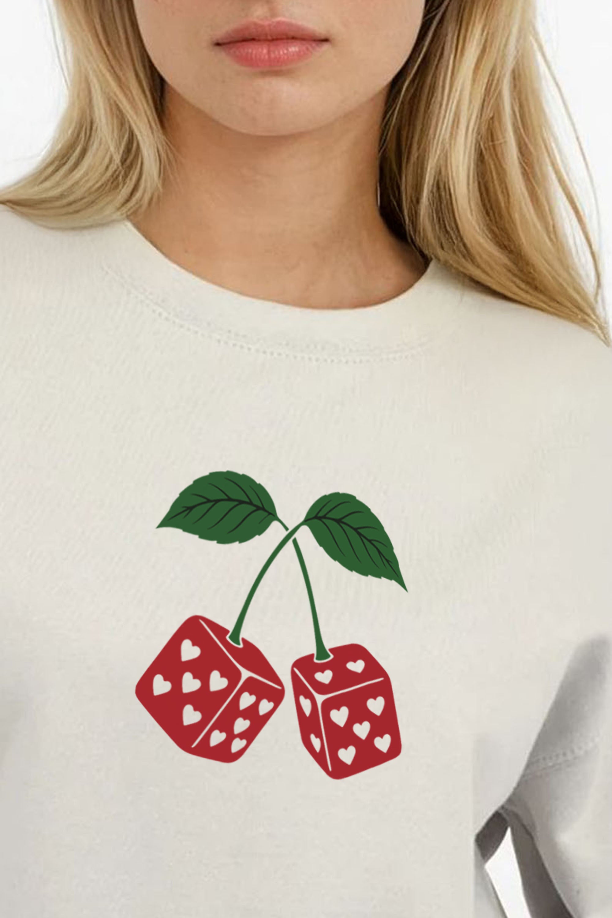 Cherry Dice Printed Sweatshirt