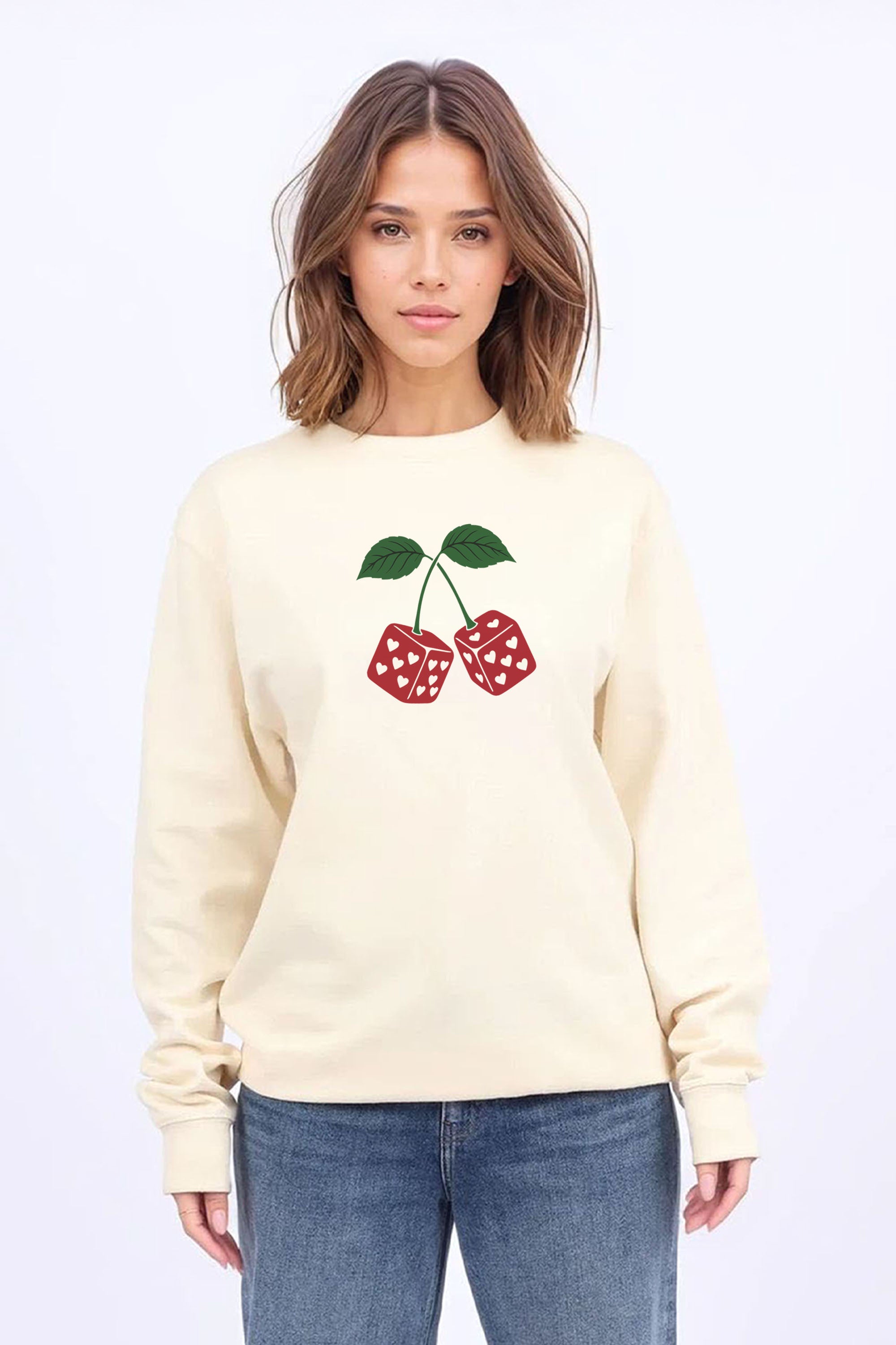 Cherry Dice Printed Sweatshirt