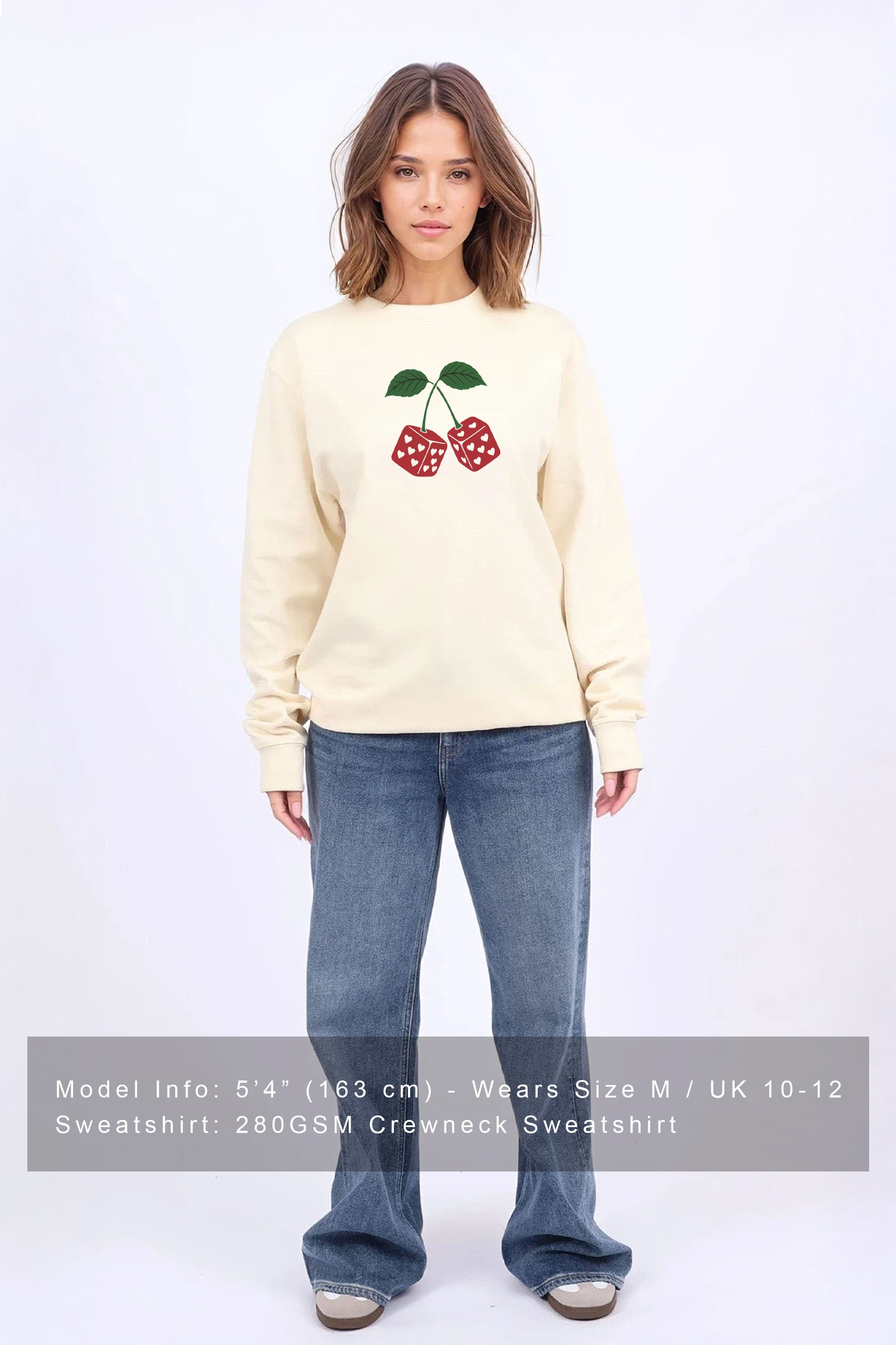 Cherry Dice Printed Sweatshirt