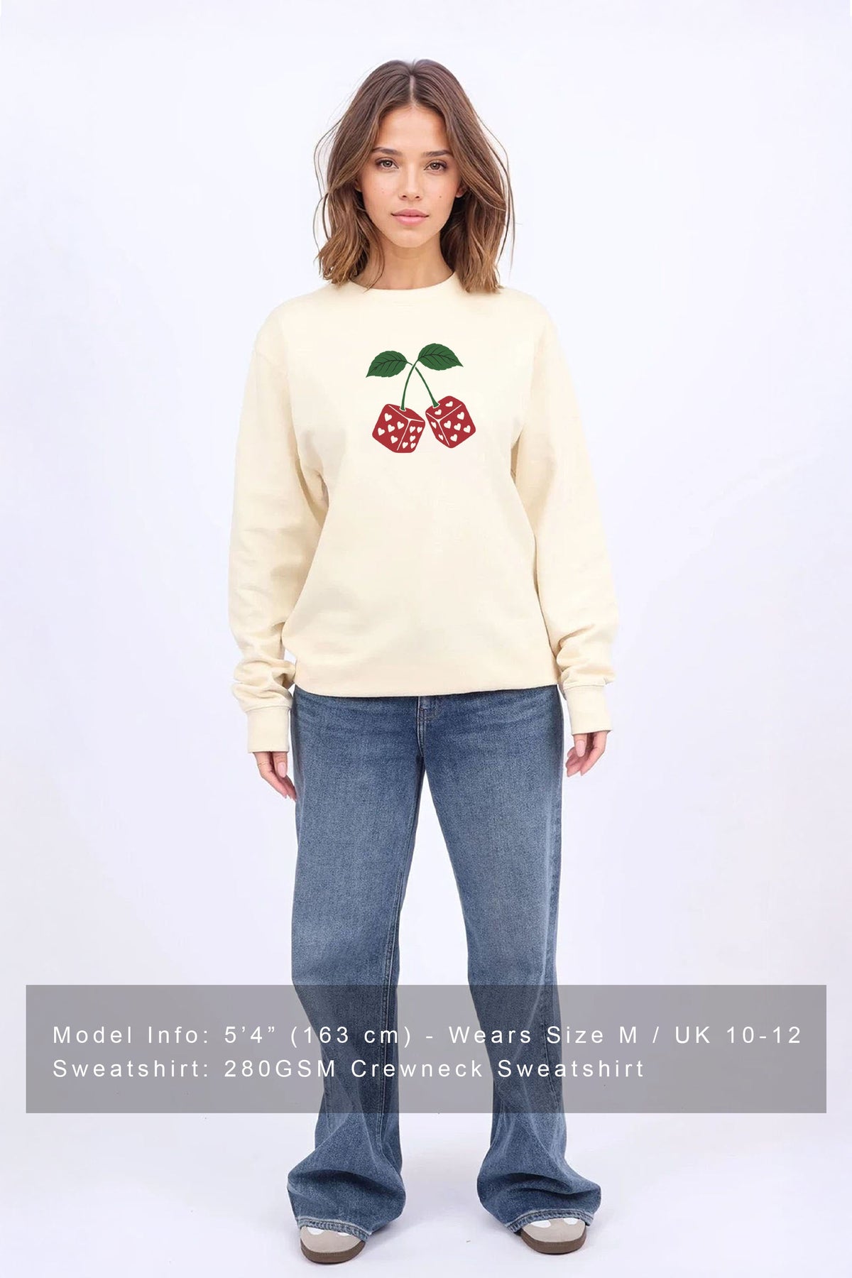 Cherry Dice Printed Sweatshirt
