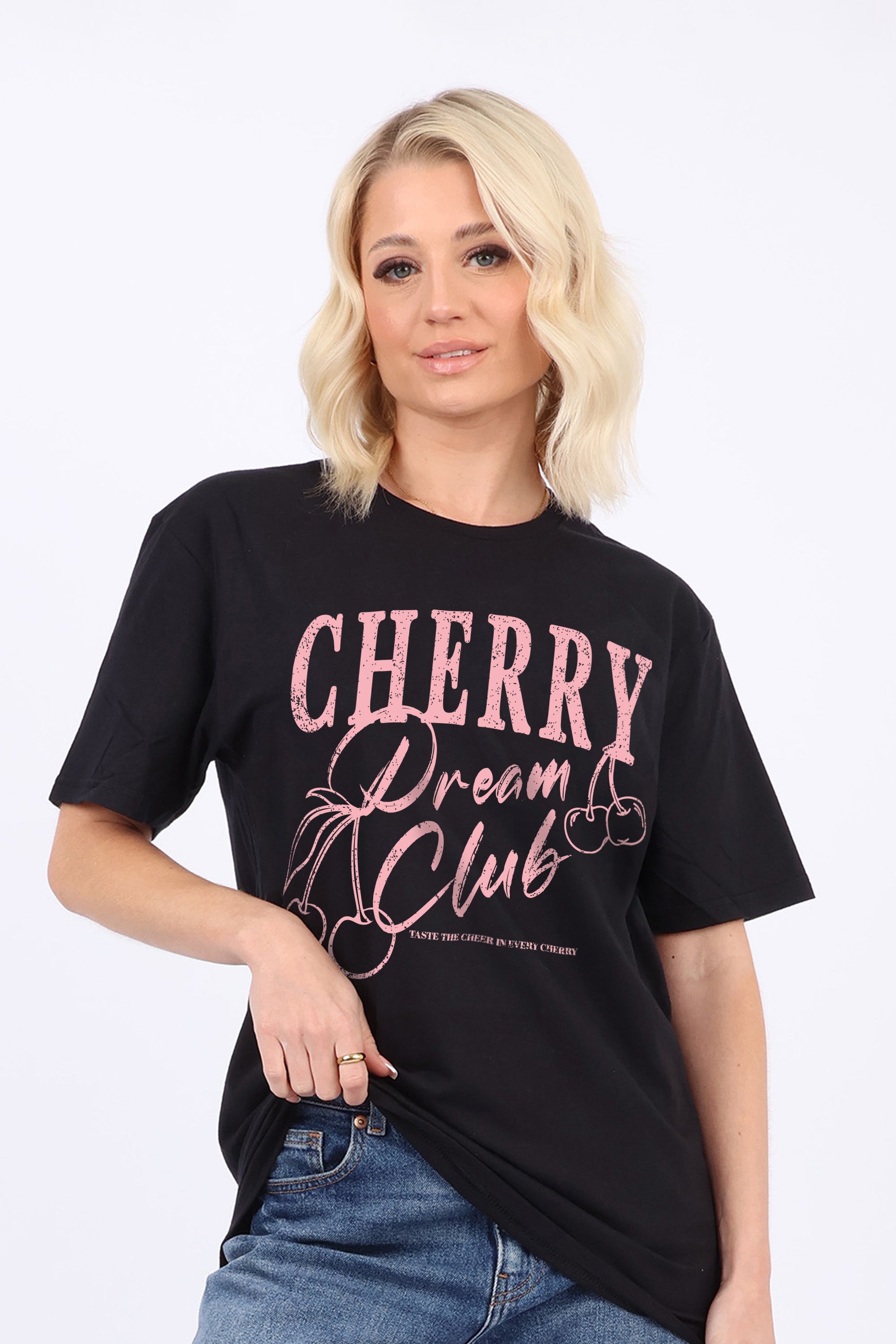 Cherry Dream Club Printed T-Shirt (Custom Pack)