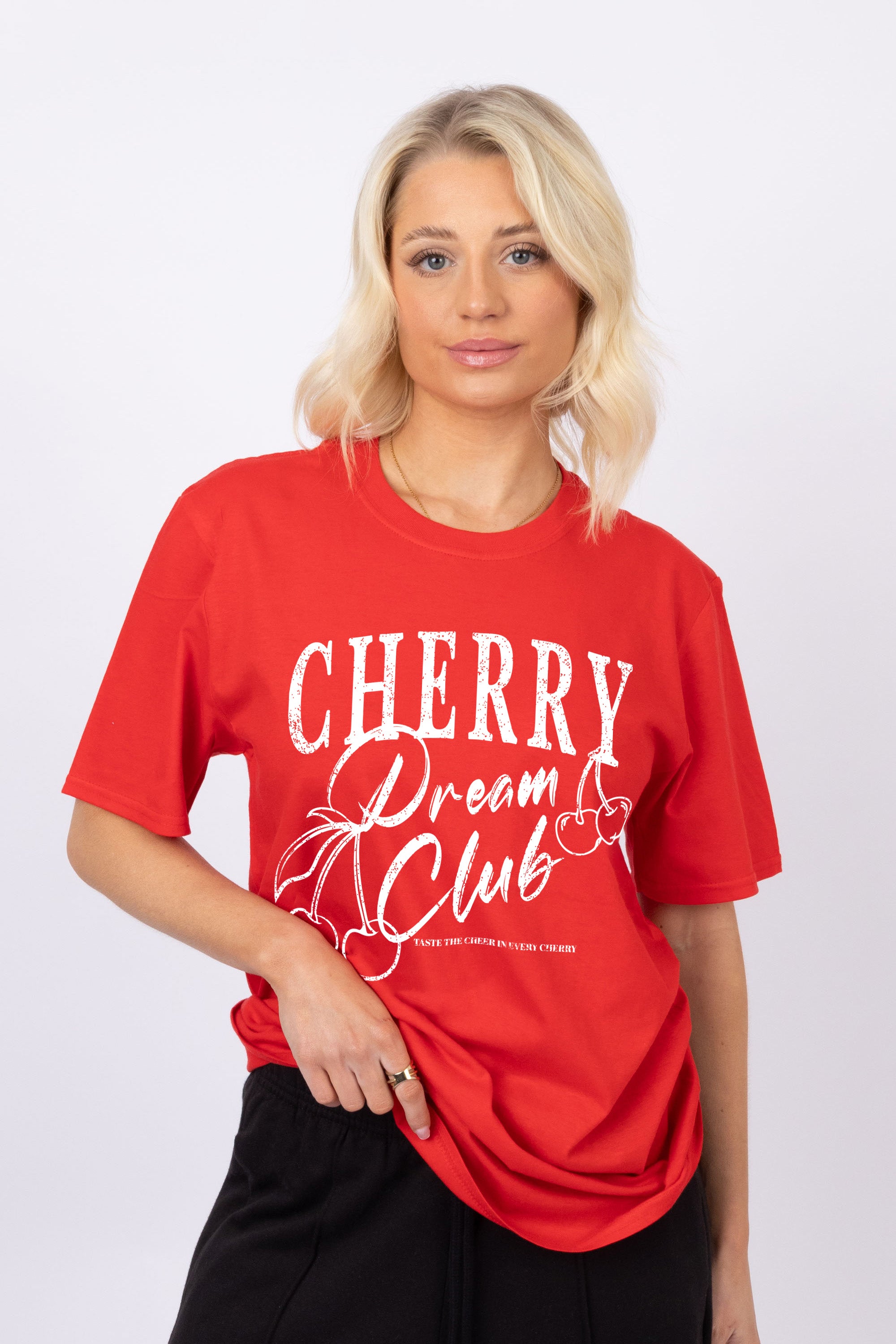 Cherry Dream Club Printed T-Shirt (Custom Pack)