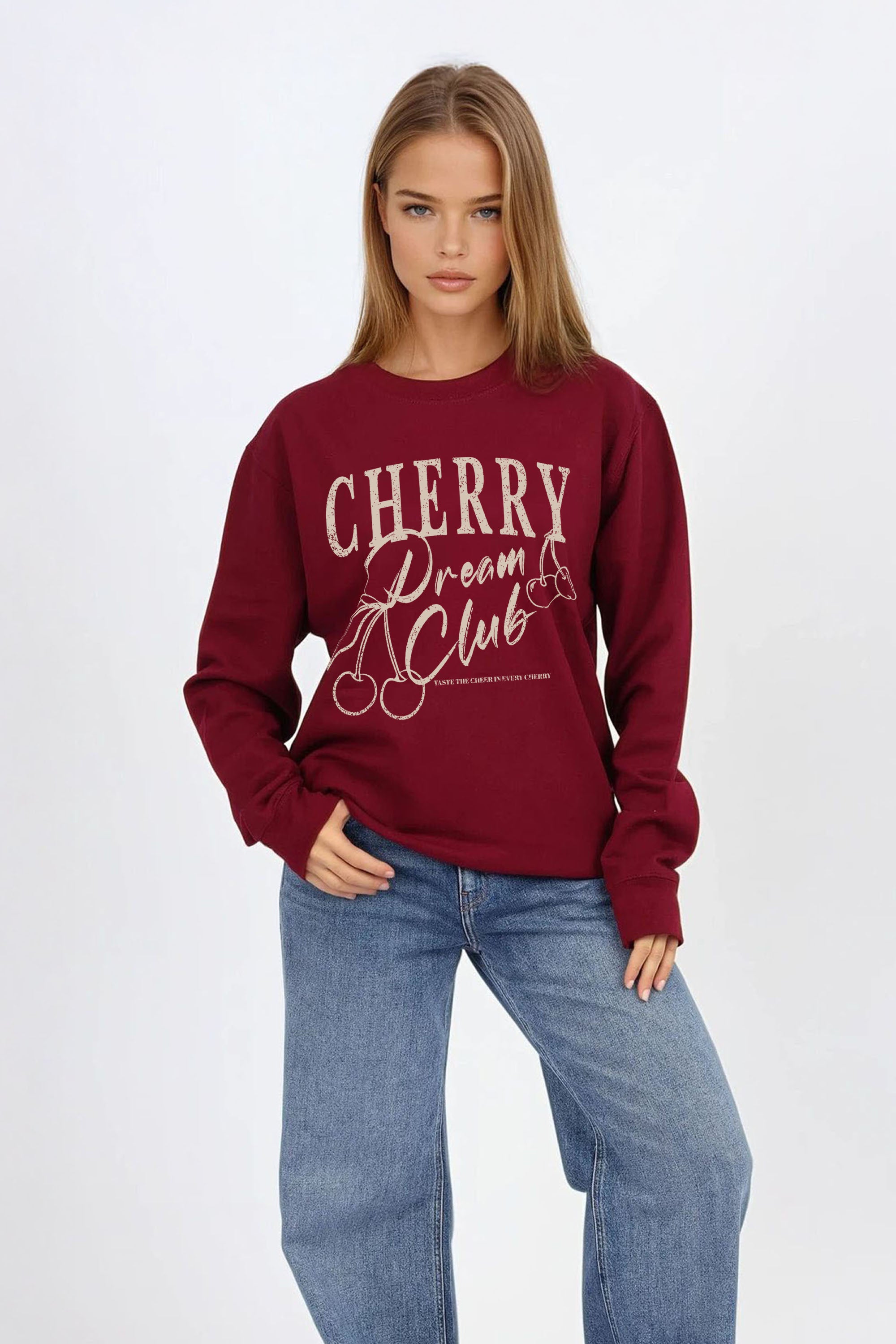 Cherry Dream Club Printed Sweatshirt