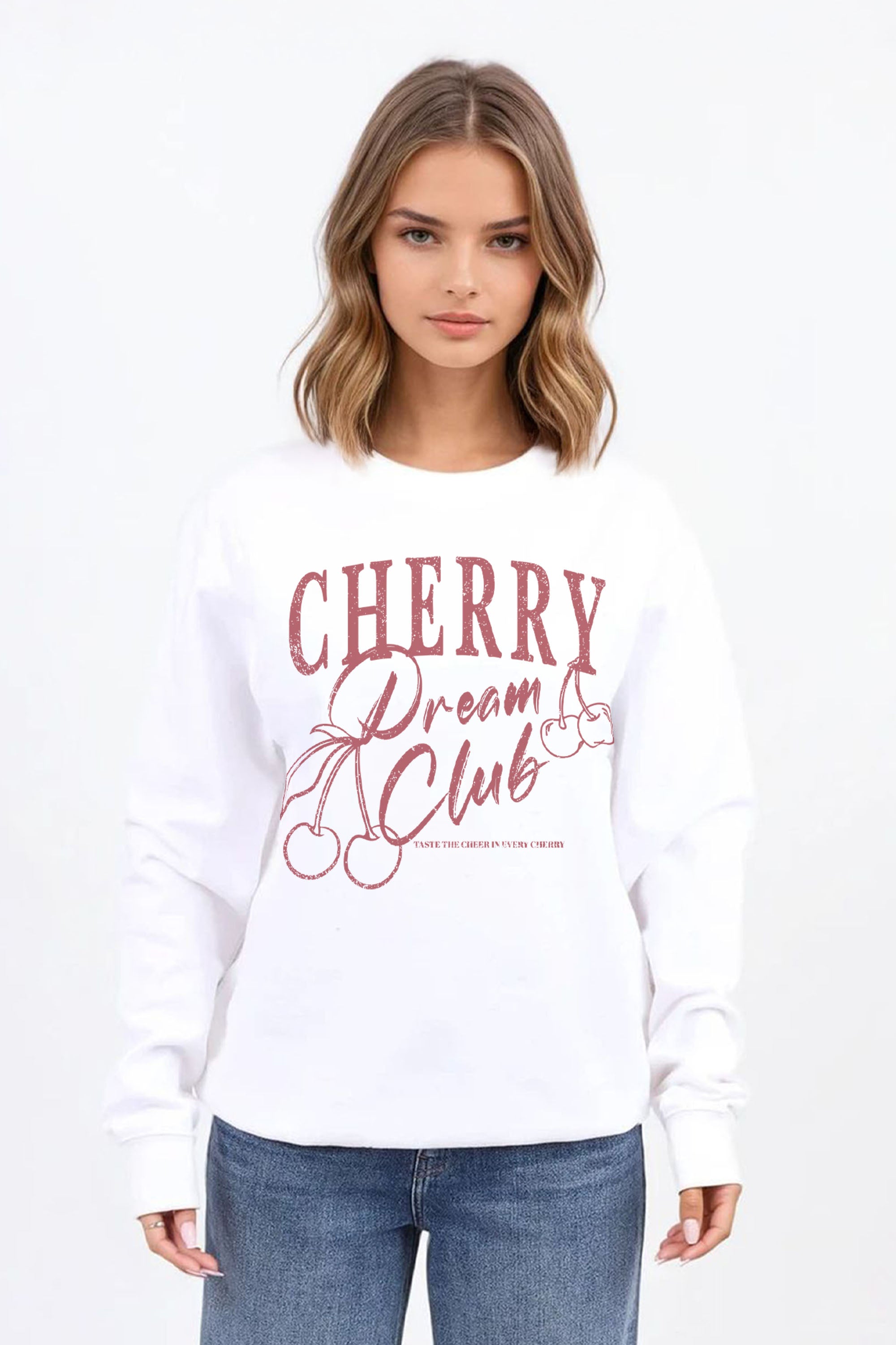 Cherry Dream Club Printed Sweatshirt